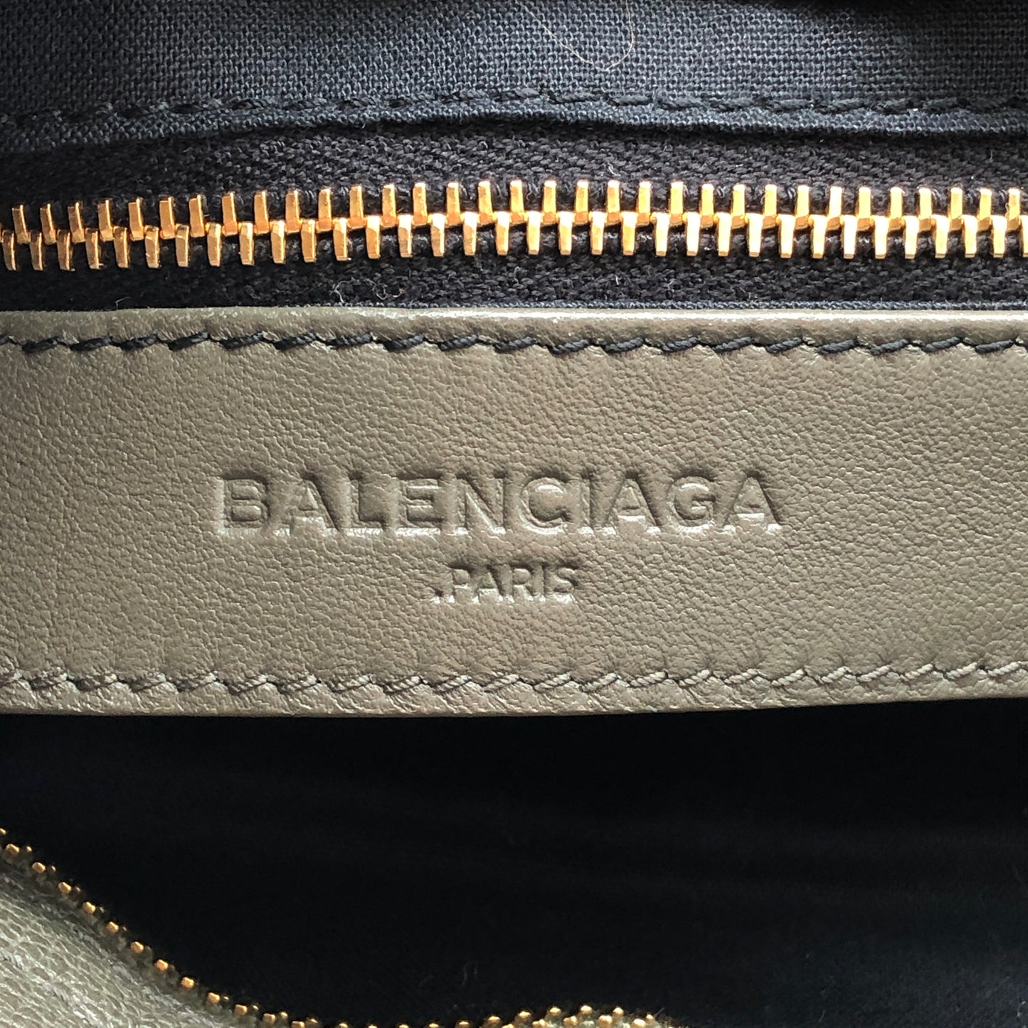Balenciaga Classic Metallic Edge City Bag Olive Leather Handbag