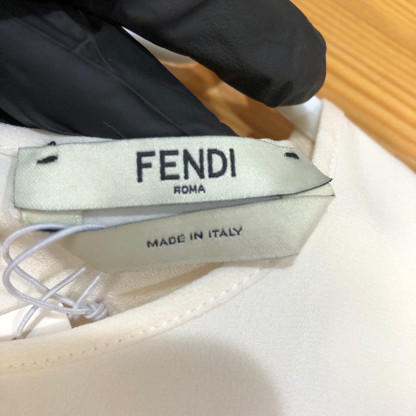 Fendi Cream Silk Blouse Size 36