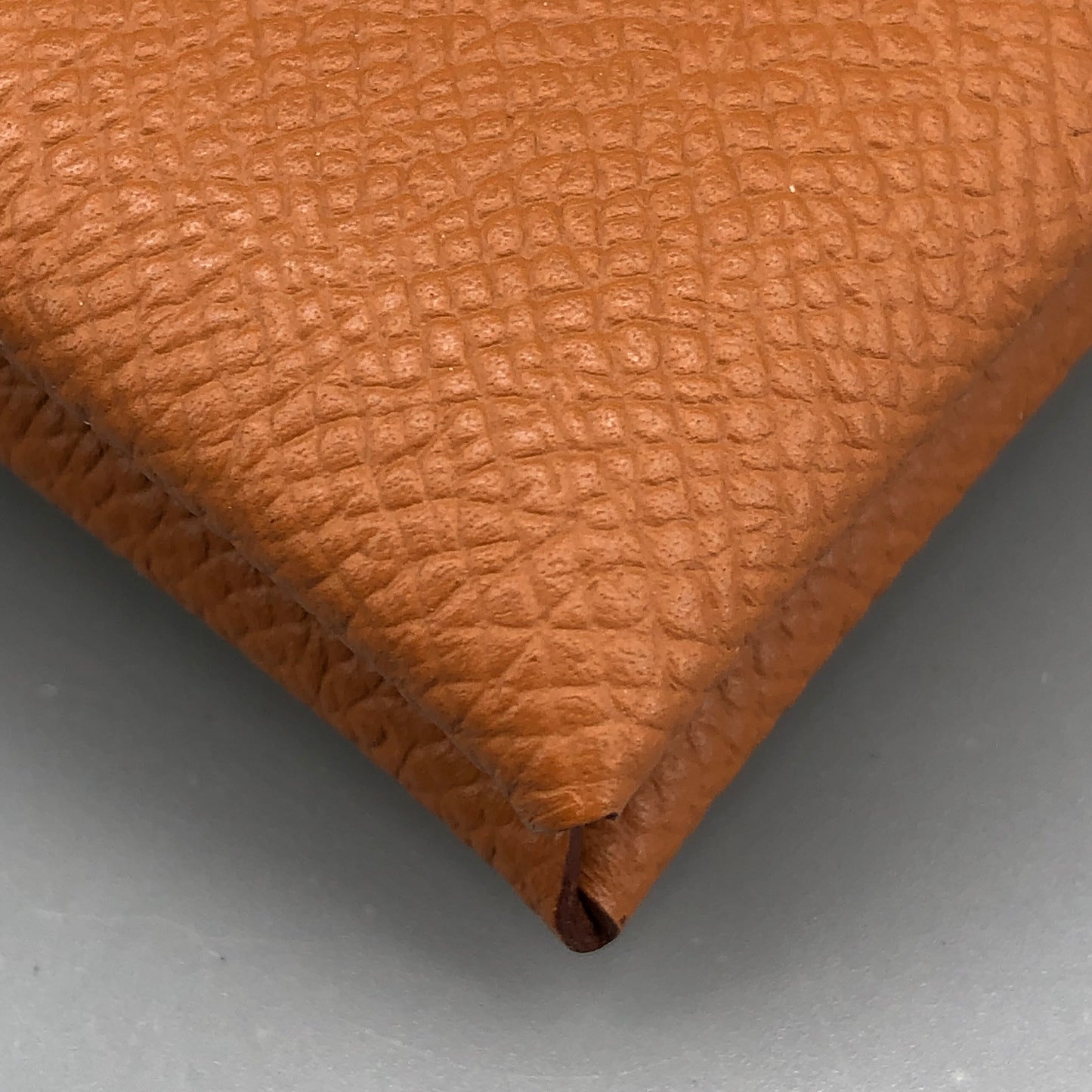 Hermes 2023 Caramel Calvi Card Holder