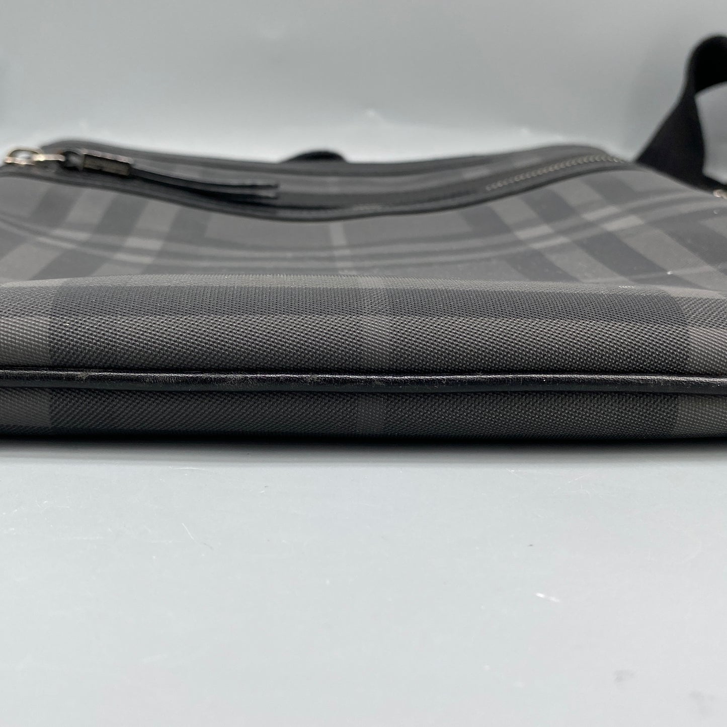Burberry Black Check Crossbody Messenger Bag
