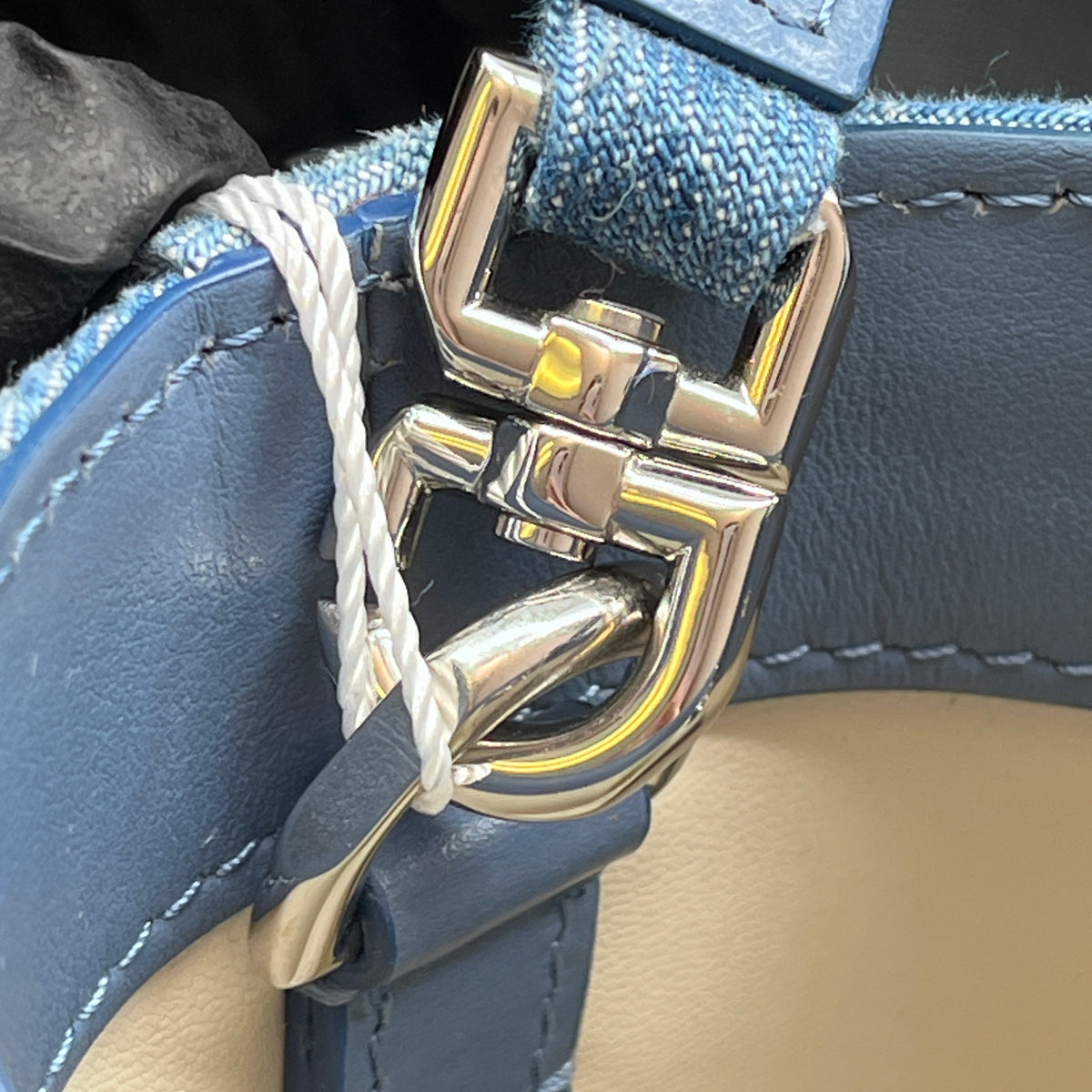 Givenchy Blue Denim Mini Bucket Shoulder Bag