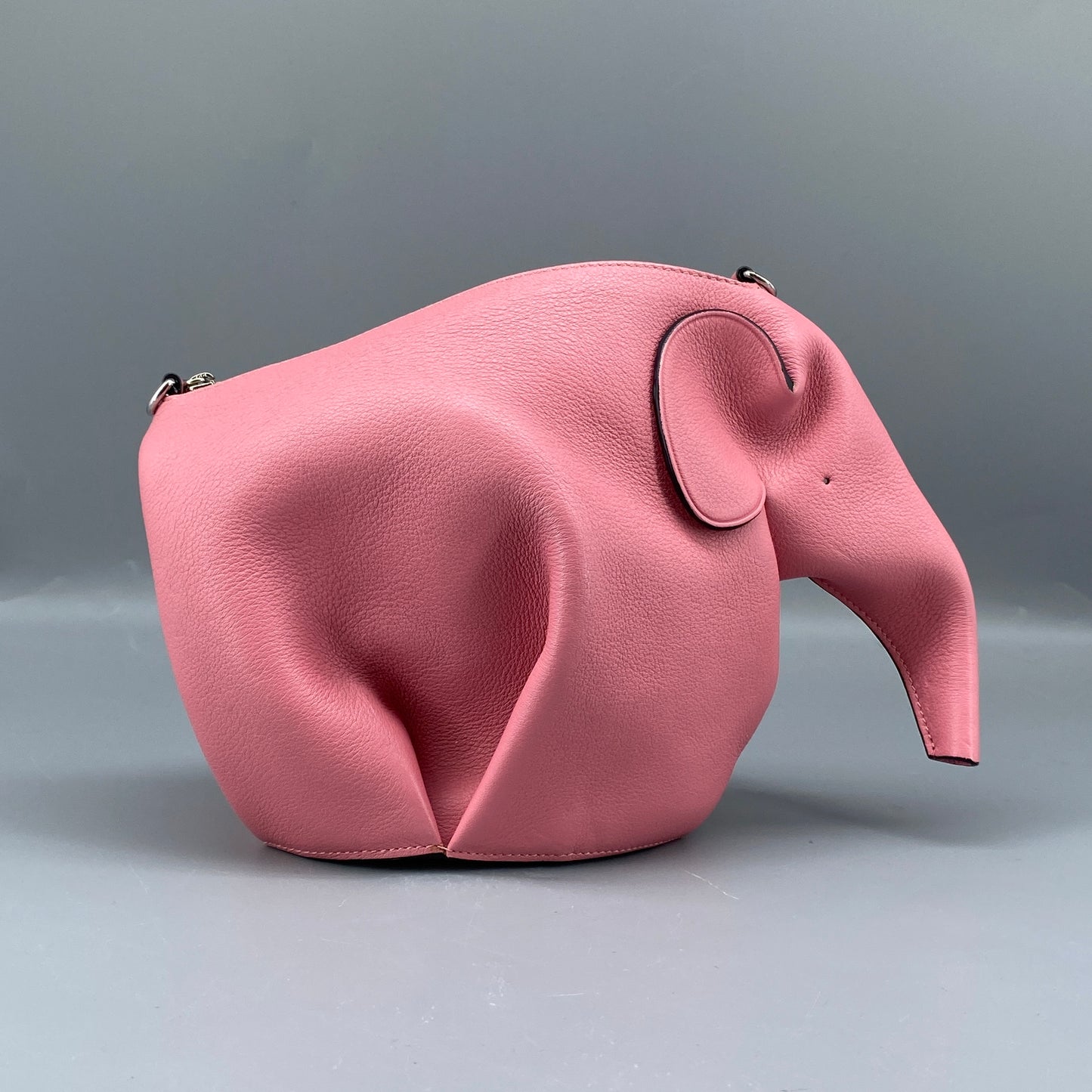 Loewe Pink Leather Elephant Crossbody Bag