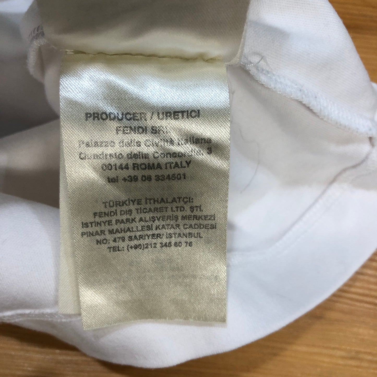 Fendi 3D Logo White Cotton Cropped T-Shirt S