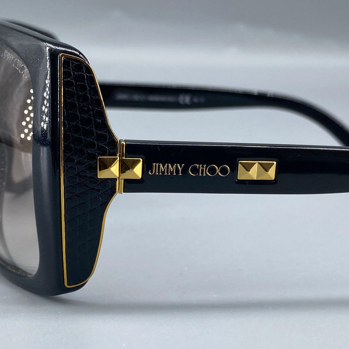 Jimmy Choo Black Square Sunglasses