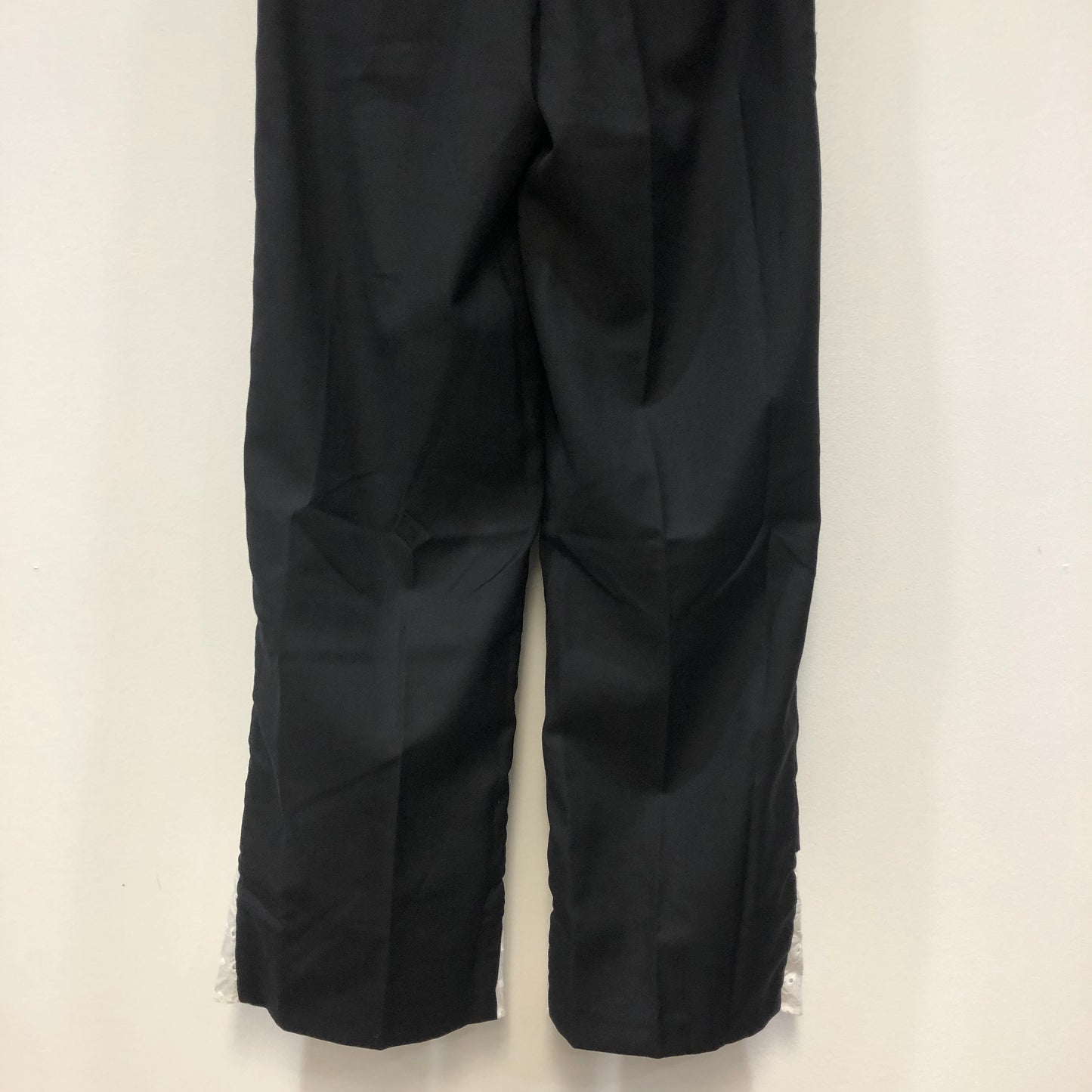 Passage du Vent Contrast Cuff Straight Trousers Size S Black/White