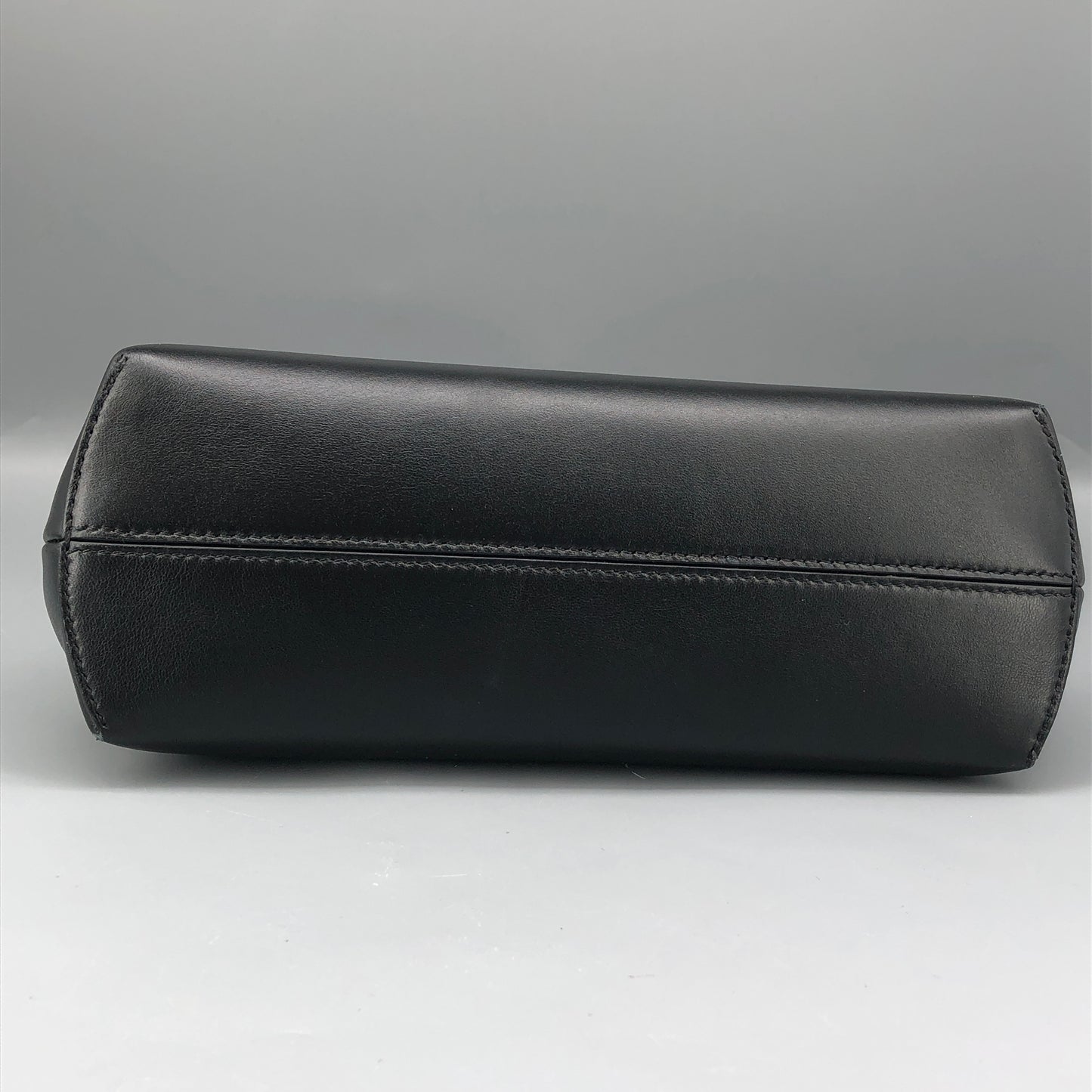 Fendi First Smooth Calfskin Clutch Crossbody Bag  Black