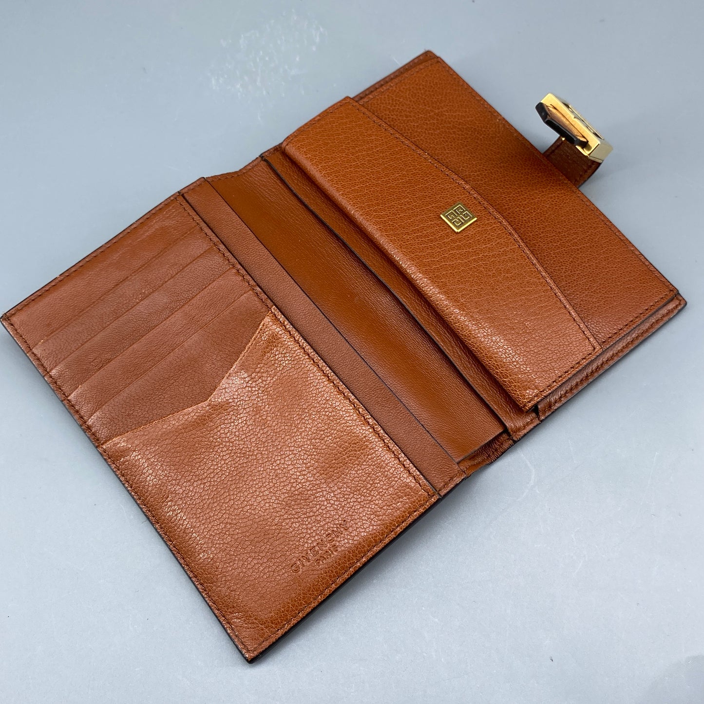 Givenchy 4G Logo Caramel Smooth Calfskin Bifold Wallet