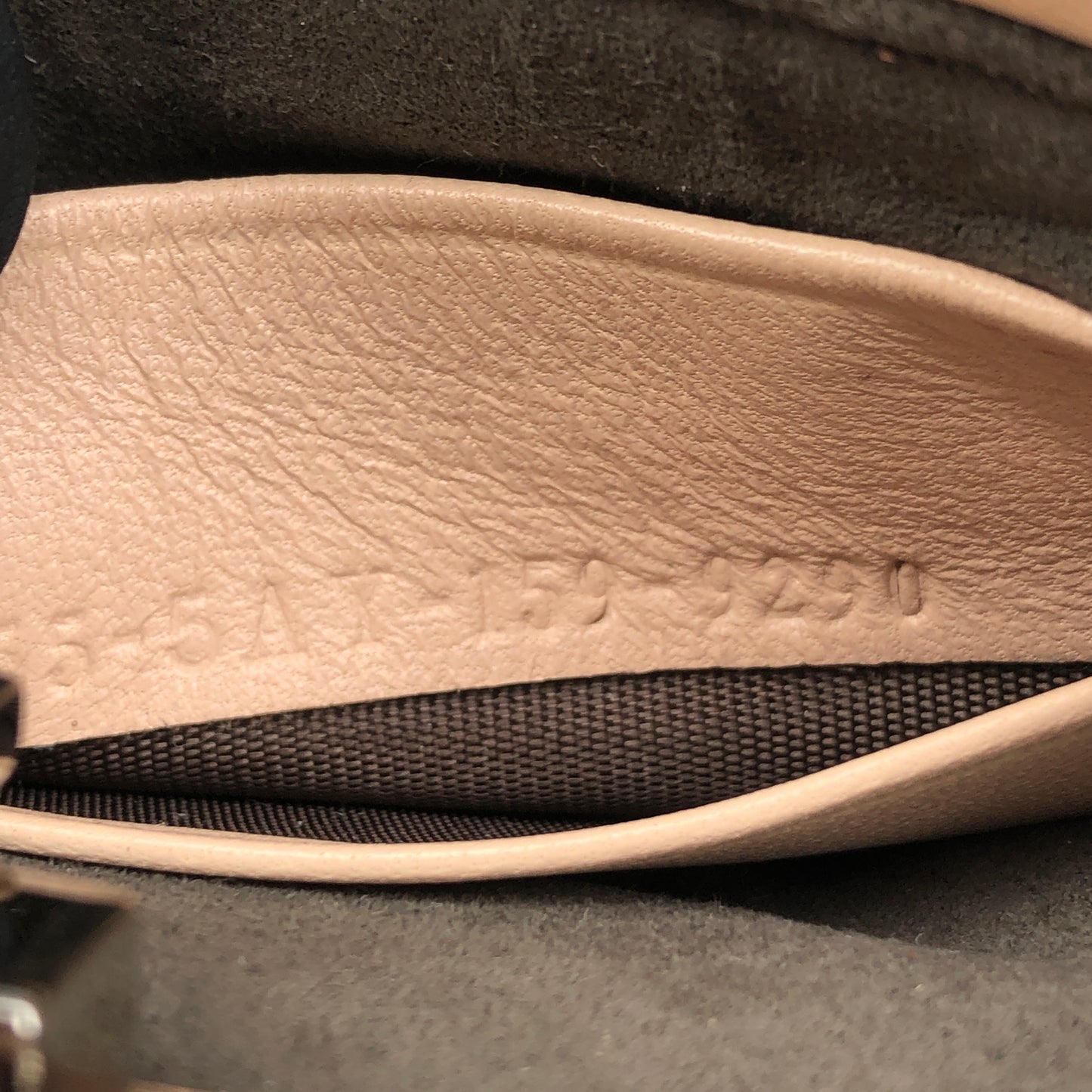 Fendi Peekaboo Mini Shearling Handbag Blush Pink