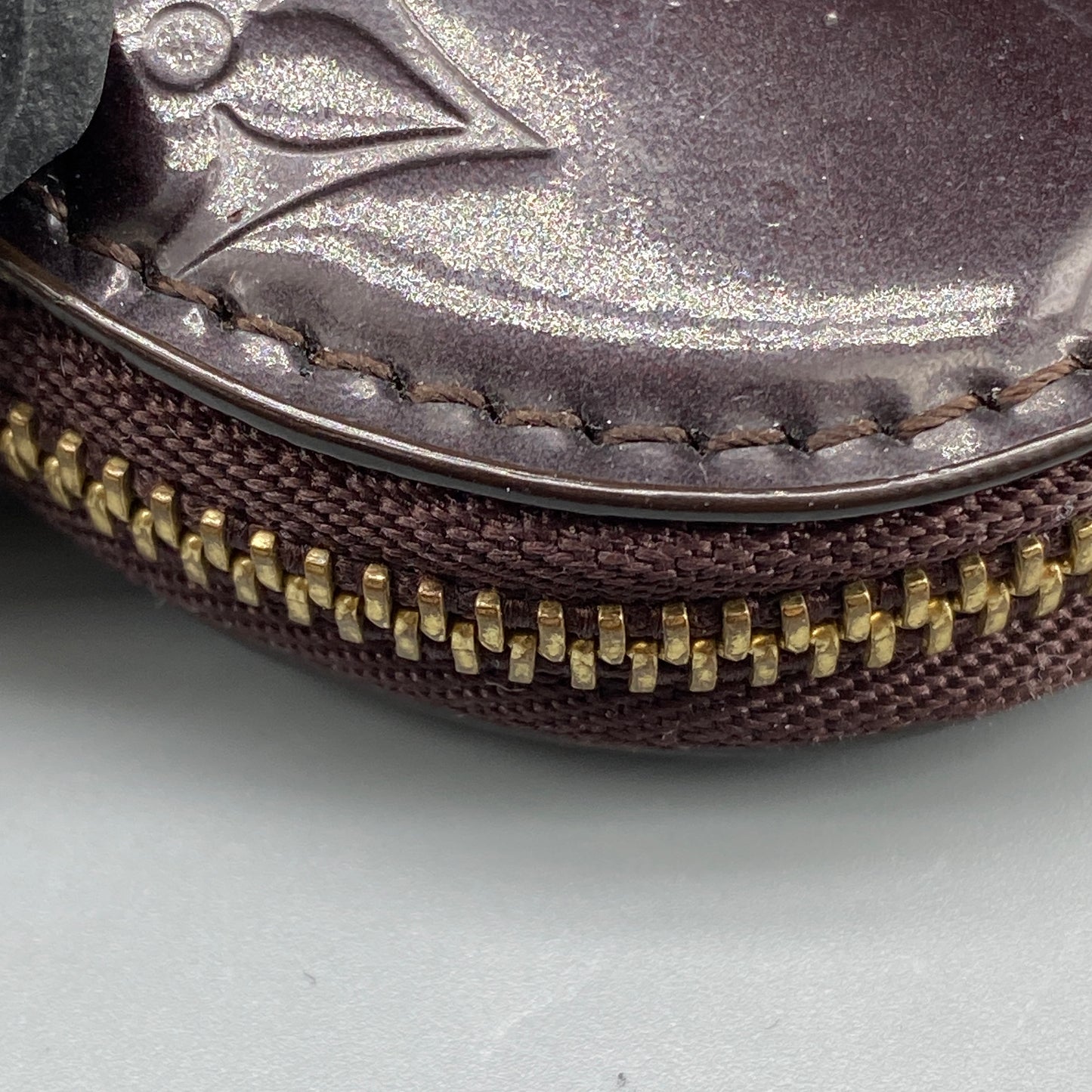 Louis Vuitton Deep Purple Monogram Vernis Heart Zip Coin Purse