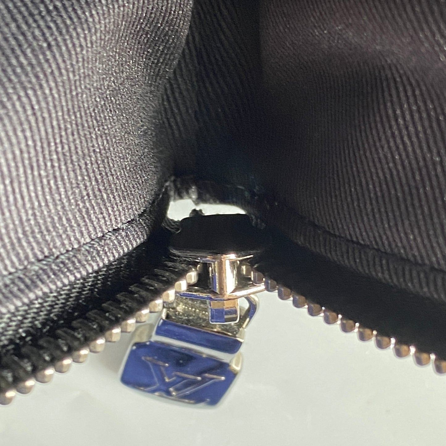Louis Vuitton Black Monogram Eclipse Canvas Zip Pouch Clutch Bag