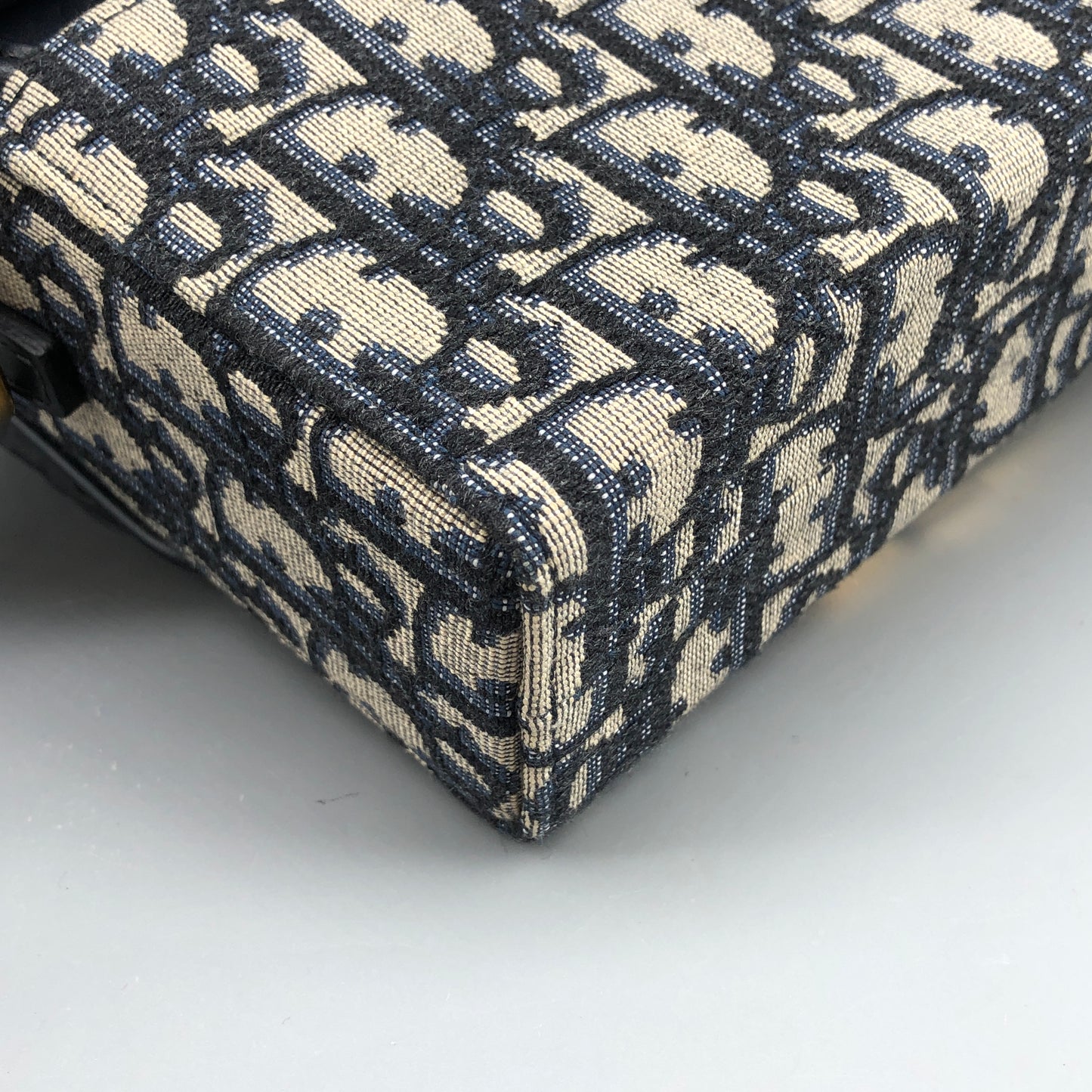 Christian Dior Mini 30 Montaigne Box Bag Grey/navy/black