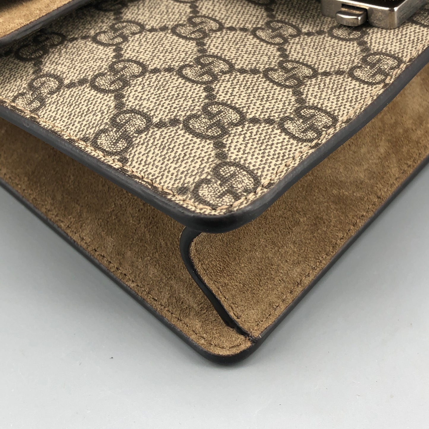 Gucci Dionysus GG Supreme Canvas Small Shoulder Bag Beige