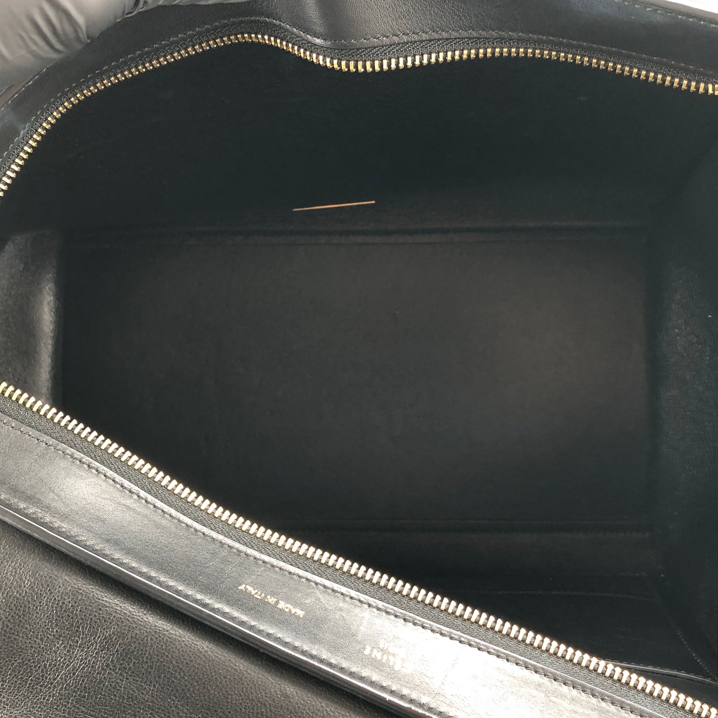 Celine Trapeze Leather & Suede Tote Bag Light Blue/Caramel/Black