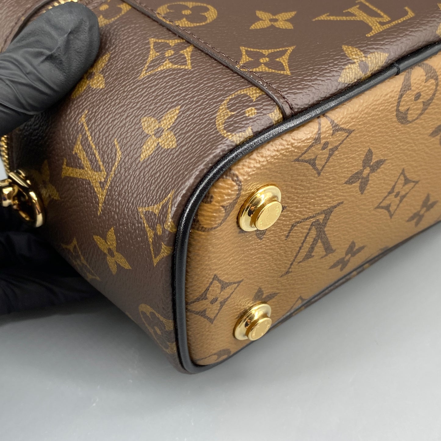 Louis Vuitton Monogram Vanity PM Brown Top Handle Bag