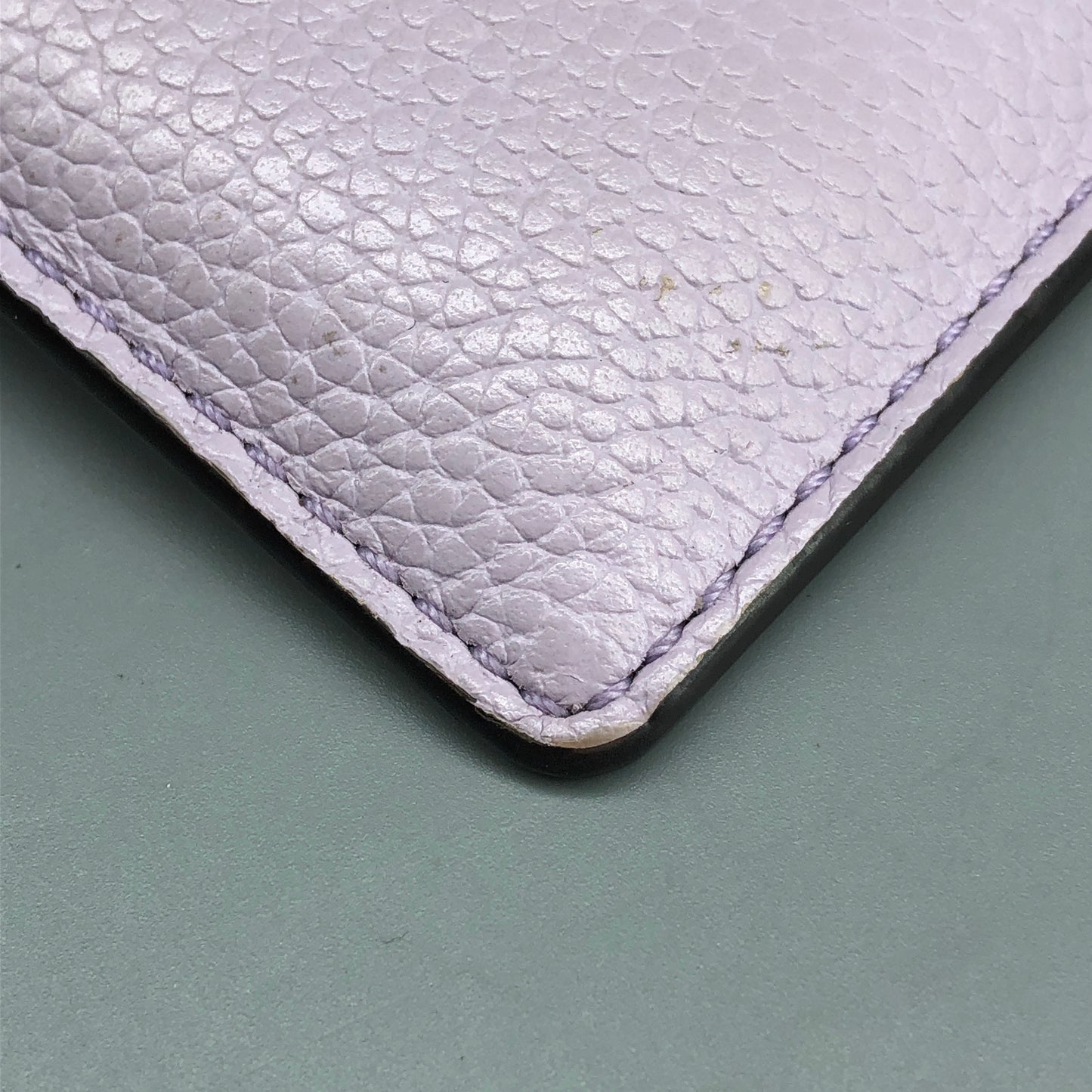 Michael Kors Pebbled Leather Zip Card Wallet Lilac