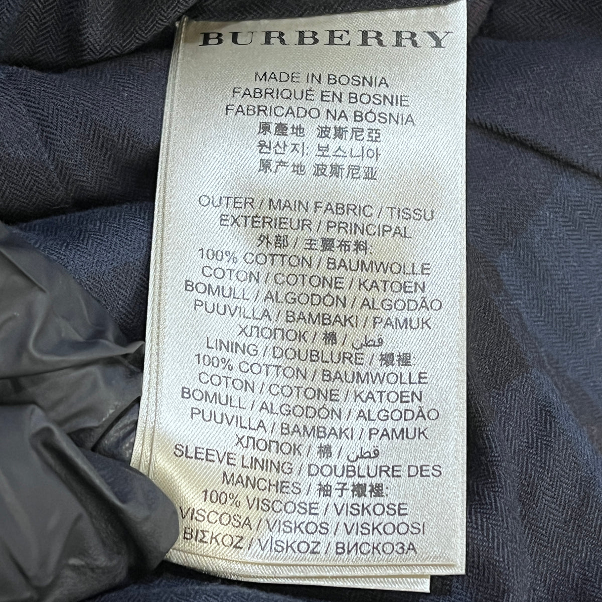 Burberry Brit  Black Studded Trench Coat US size 4