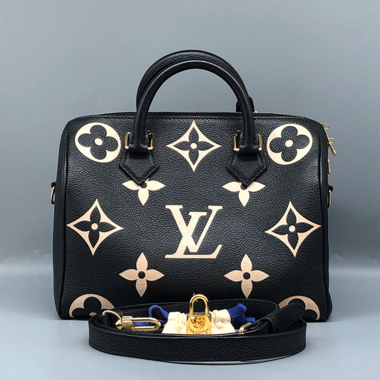 Louis Vuitton Speedy Bandoulière 25 Handbag Black