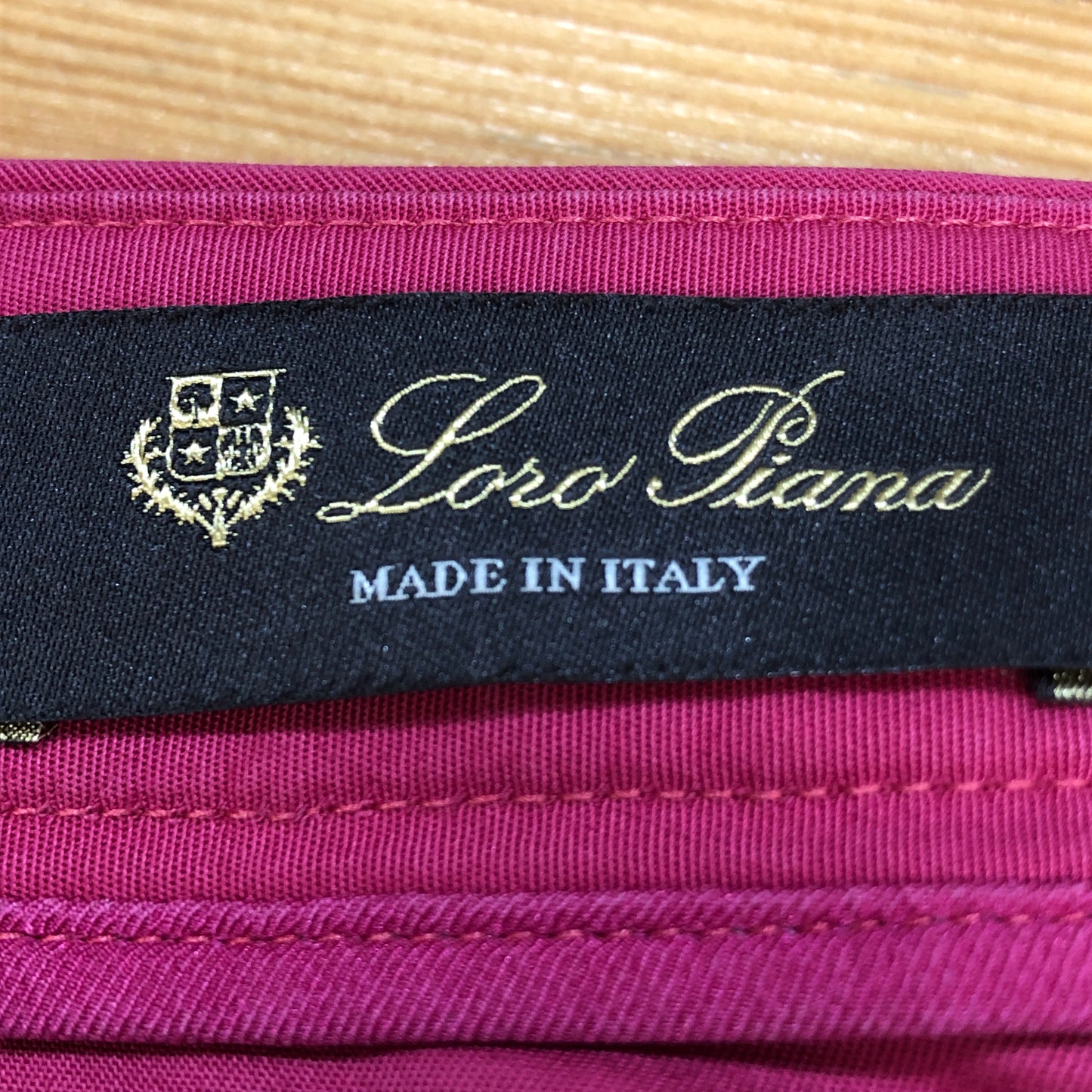 Loro Piana Rose Red Casual Trousers Size 44