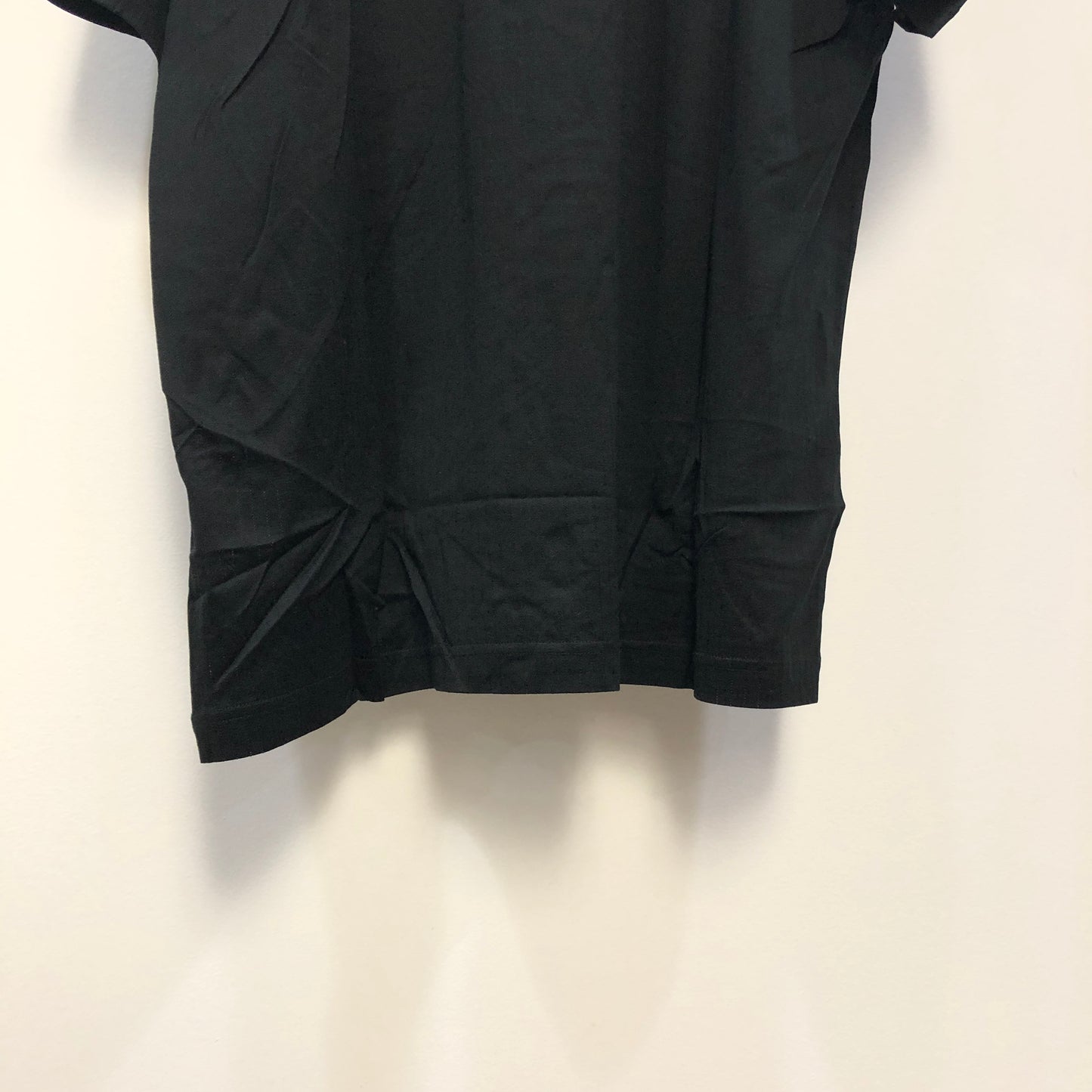 Giovanni Valentino Black Solid Short Sleeve Polo Shirt XXL