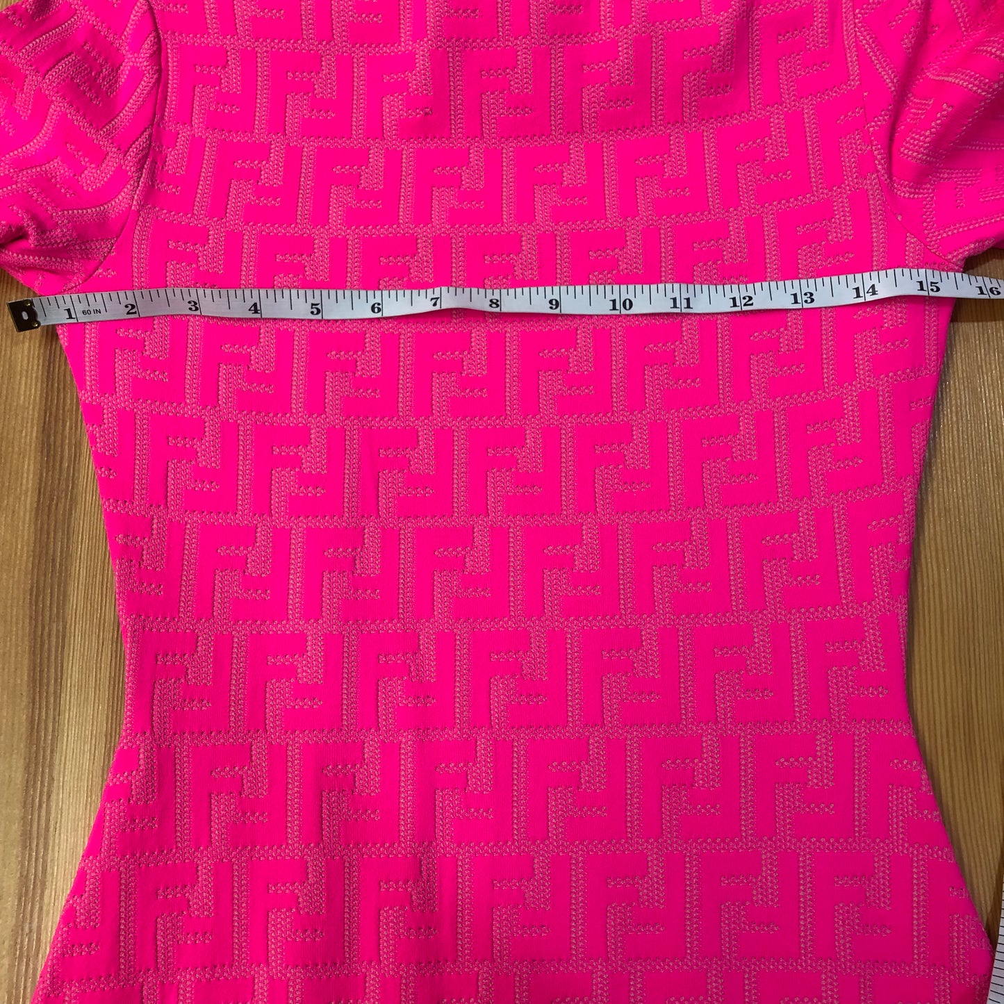 Fendi Long Sleeve Knit Dress Pink Size 38