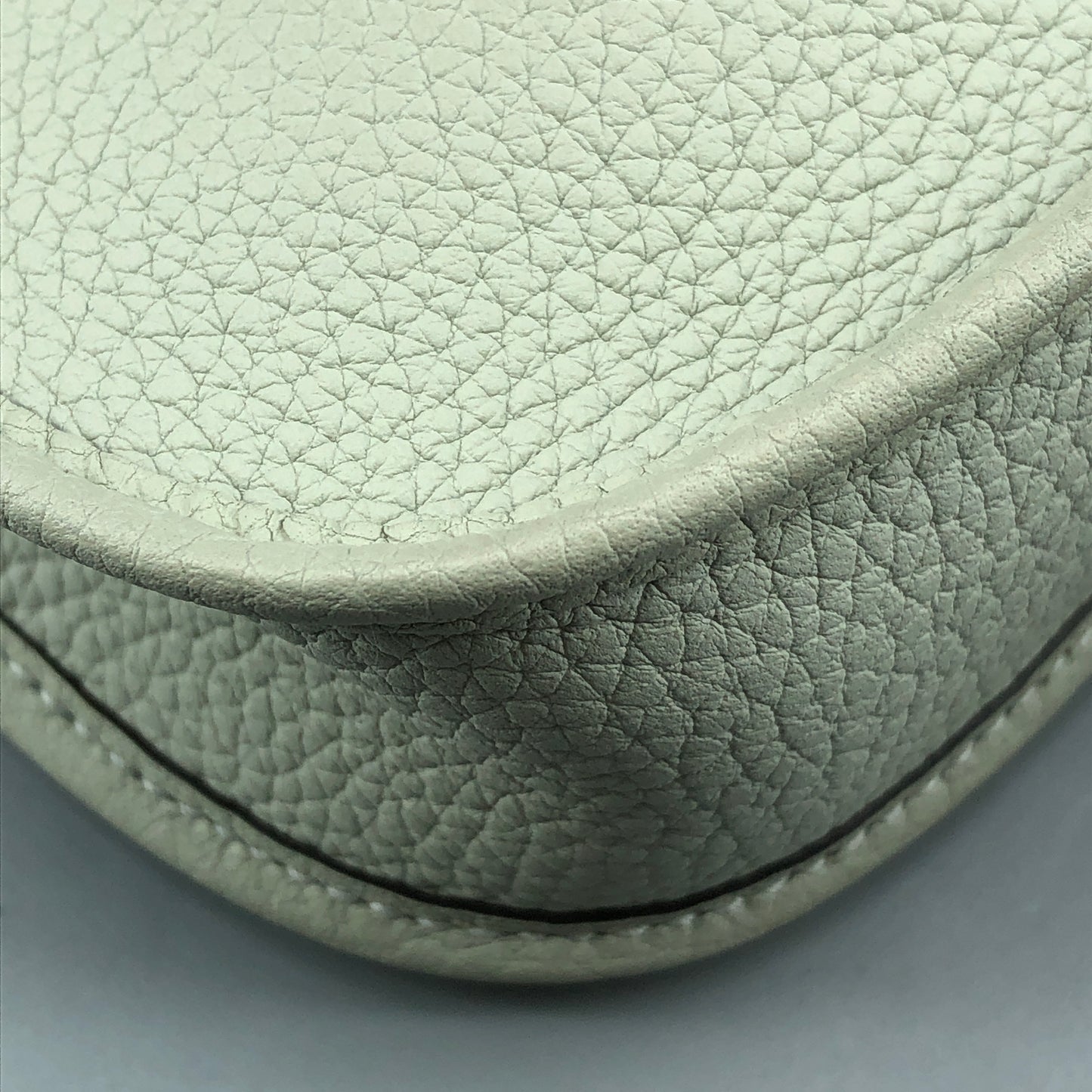 Hermes Mini Evelyne 2024 TPM Light Grey-White tong with Subtle Green Undertone