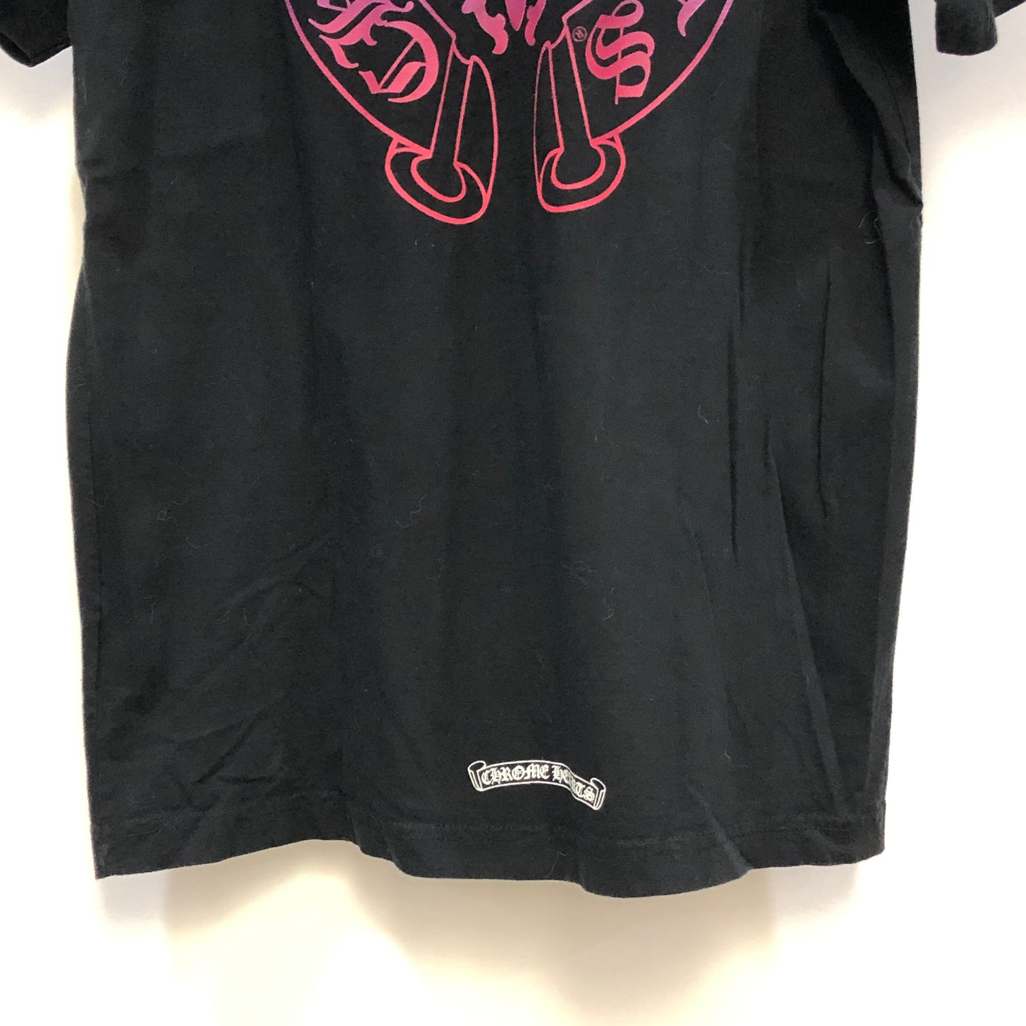 Chrome Hearts Black Gradient Graphic Print Short Sleeve T-shirt Size L