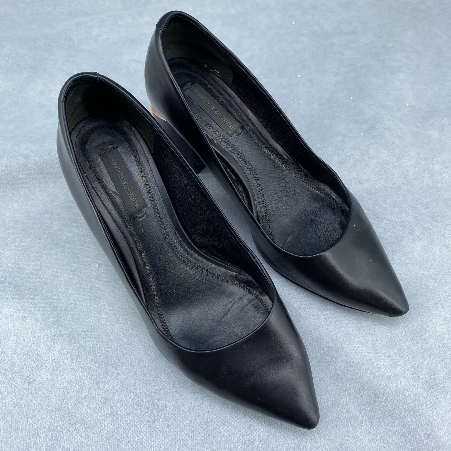 Alexander Women‘s Wang Block Heel Pumps Size 36 Black