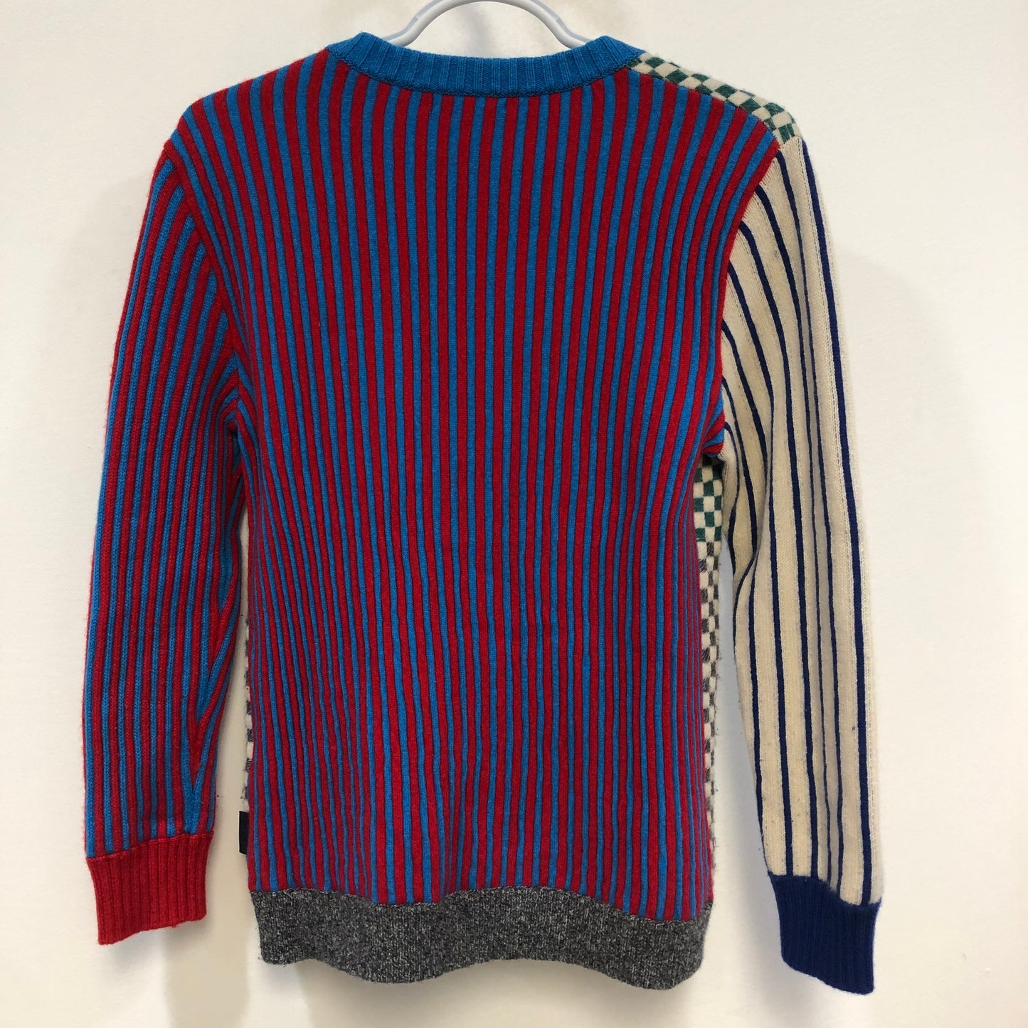 Burberry Multi-Color Check Knit Crew Neck Sweater Size 14Y (Fit Height 164cm)