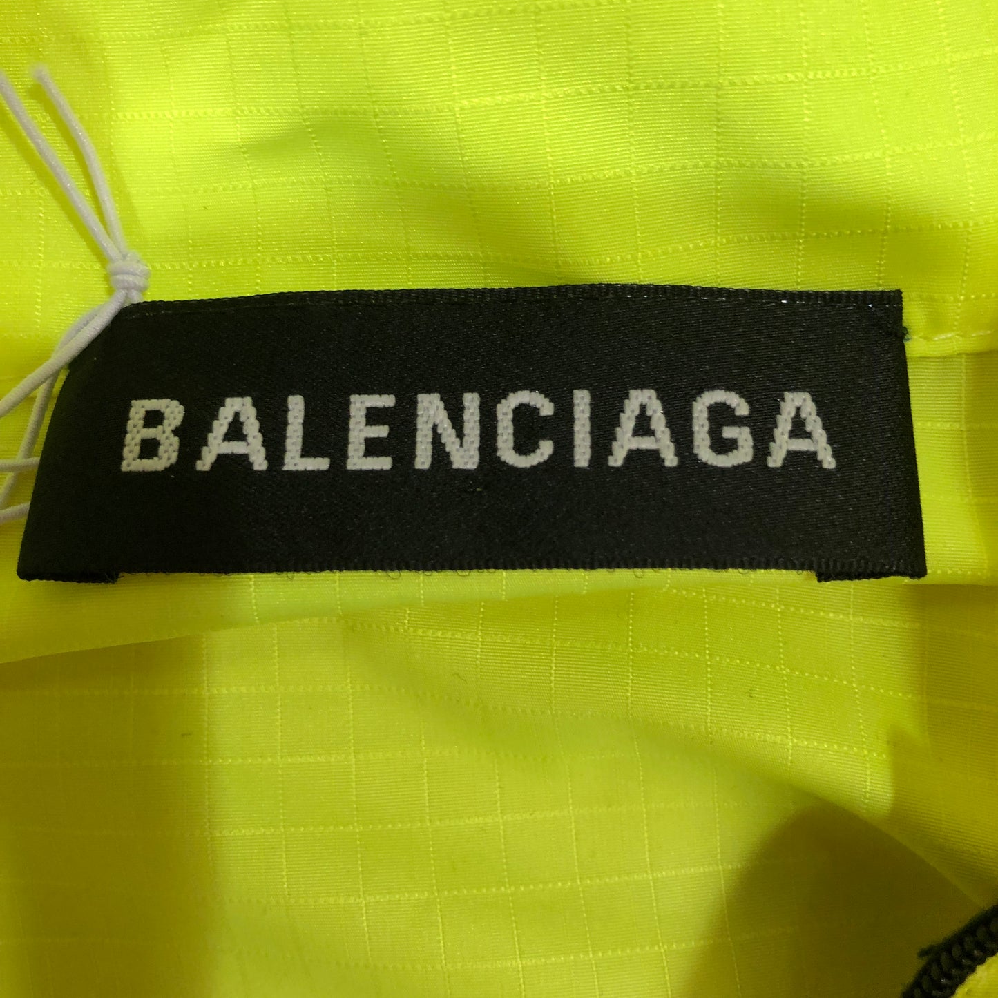 Balenciaga Color Block Logo Windbreaker Jacket Size 38  Yellow/Black