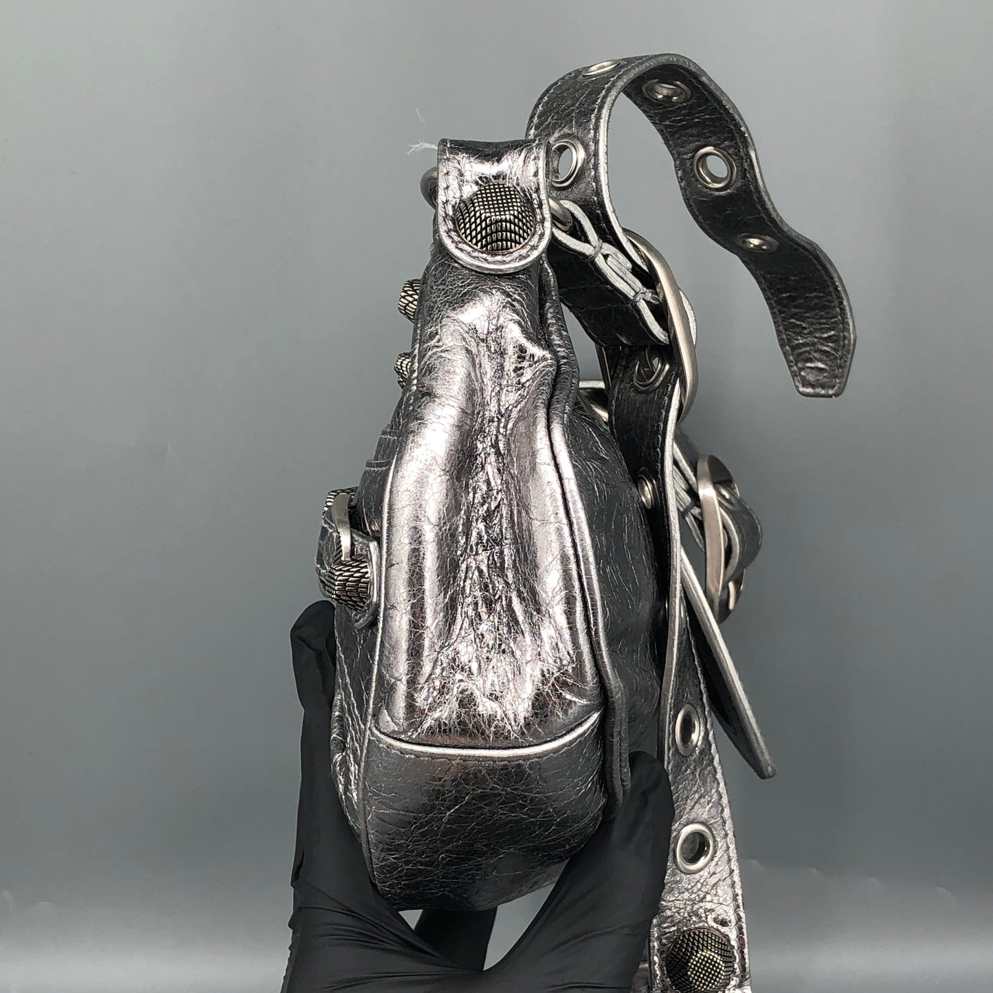 Balenciaga Le Cagole XS Shoulder Bag Silver
