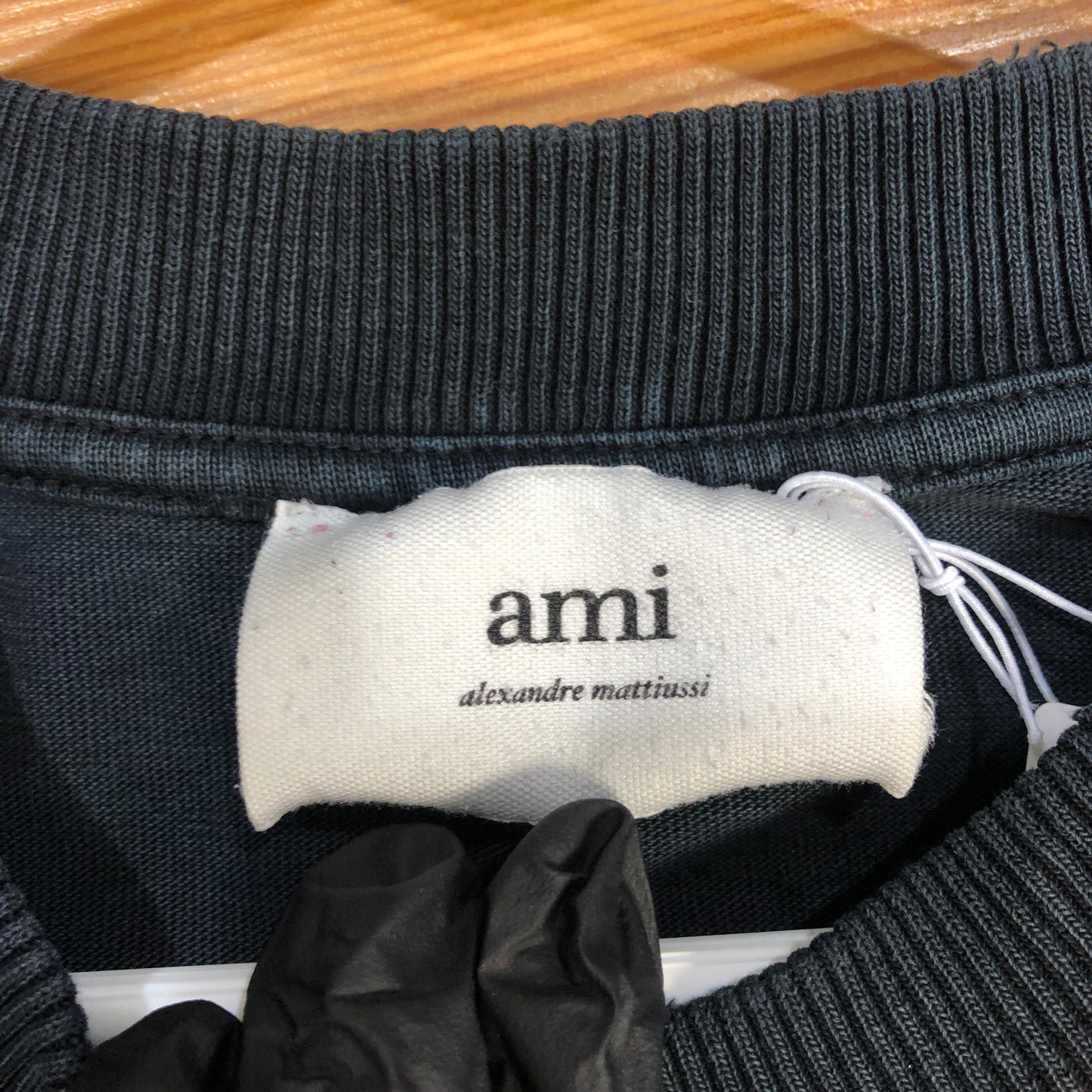 Ami Black Oversized Short Sleeve T-Shirt Size XL