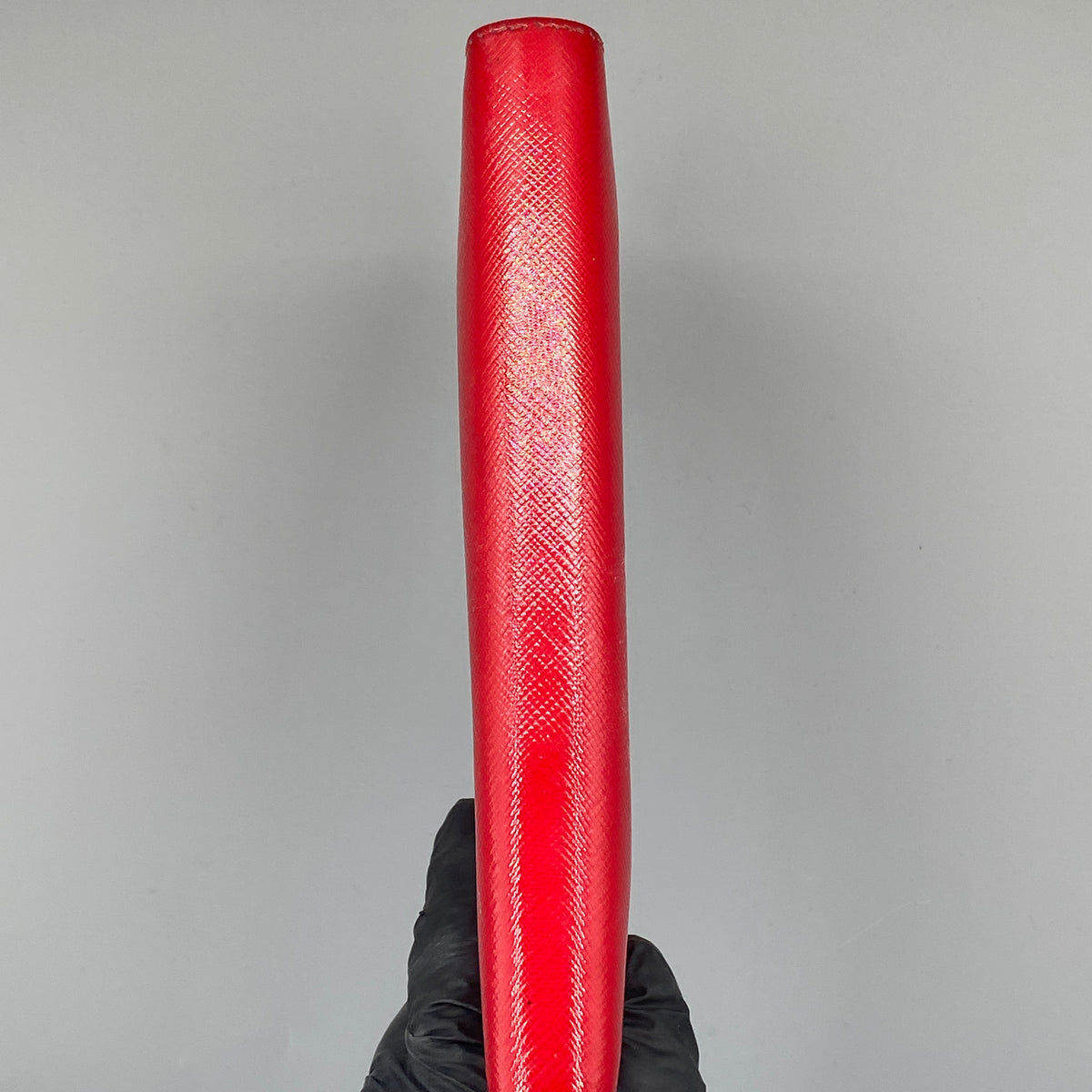Prada Red Saffiano Leather Zip Around Long Wallet