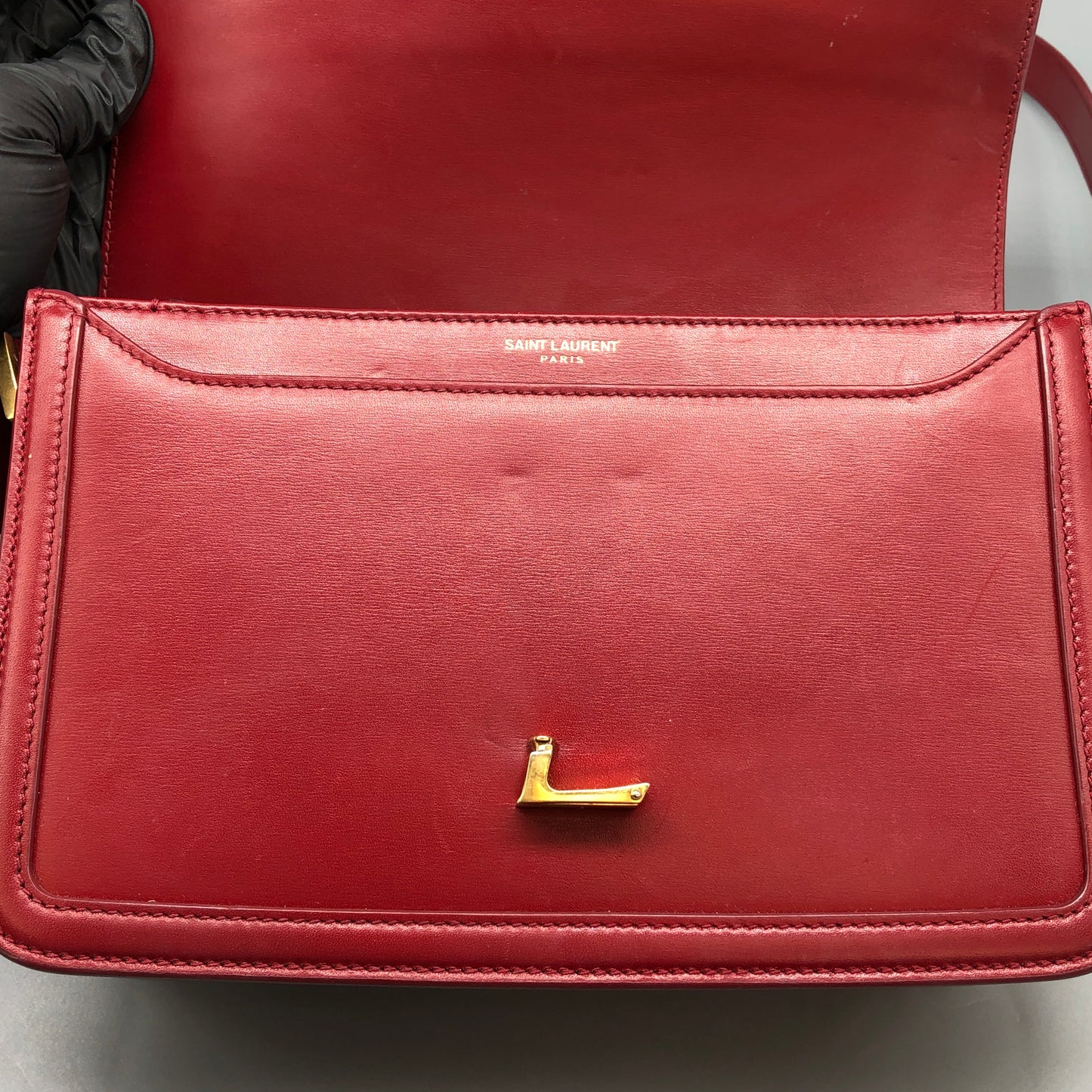 Saint Laurent Solferino Medium Shoulder Bag Red