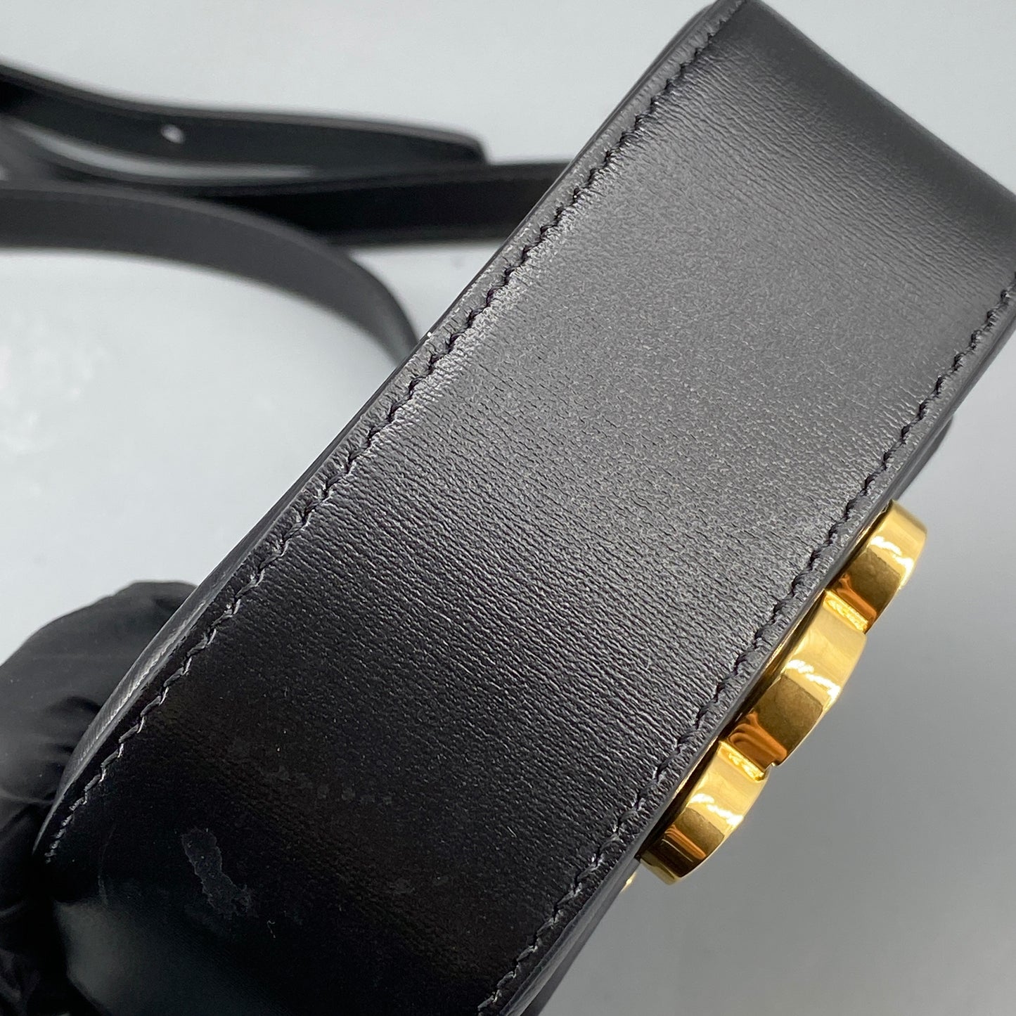Celine Black Triomphe Crossbody Bag