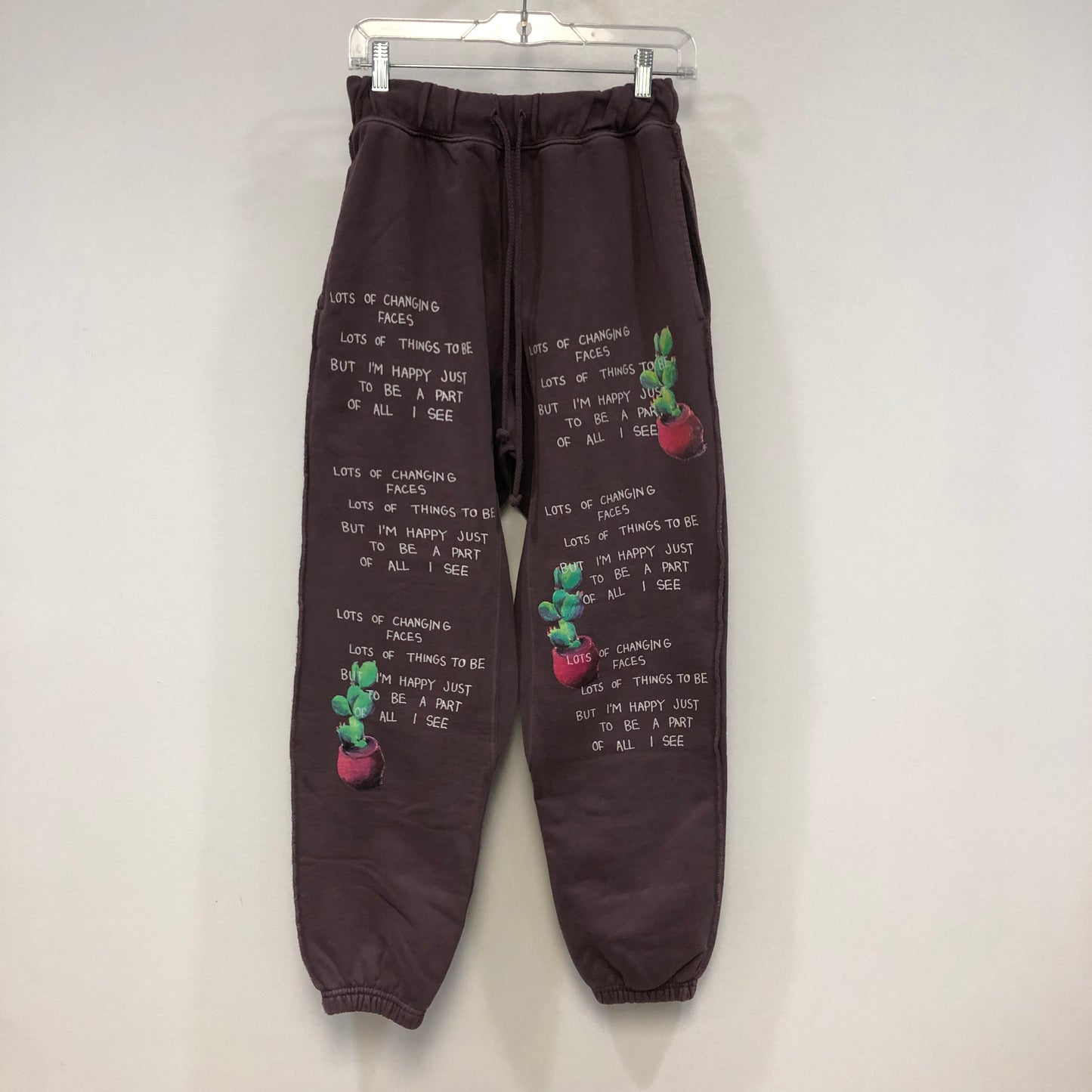 Camp High Collective Purple Graphic Sweatpants Size S