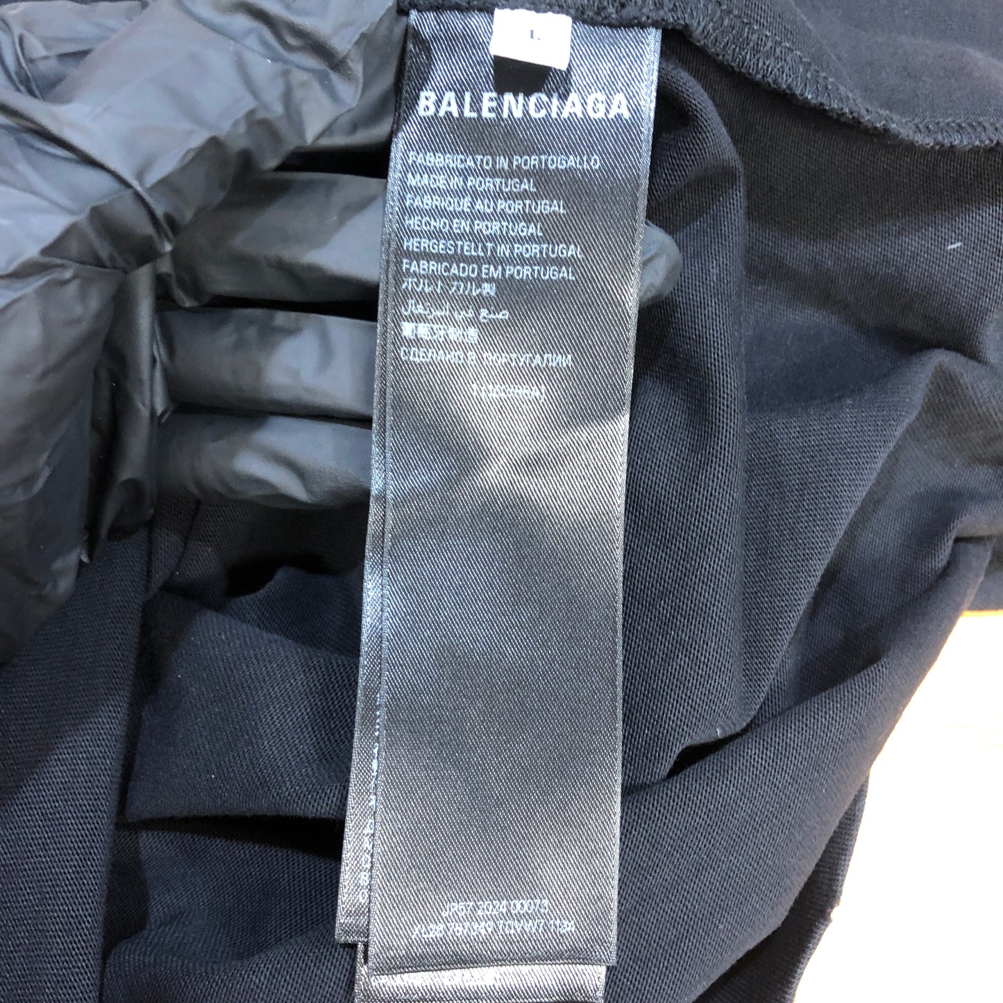 Balenciaga Fire Logo Distressed T-Shirt L Black