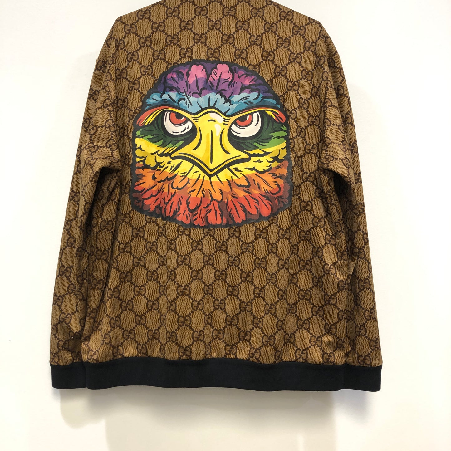 Gucci GG Supreme Eagle Print Track Jacket Size XL