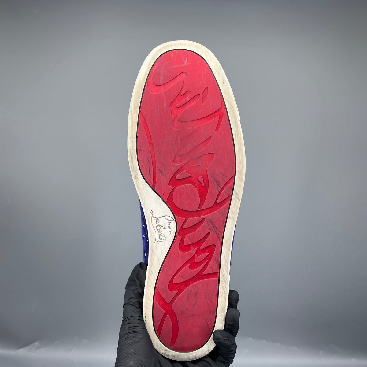 Christian Louboutin Purple Women Slip-on Sneaker Shoes Size 40