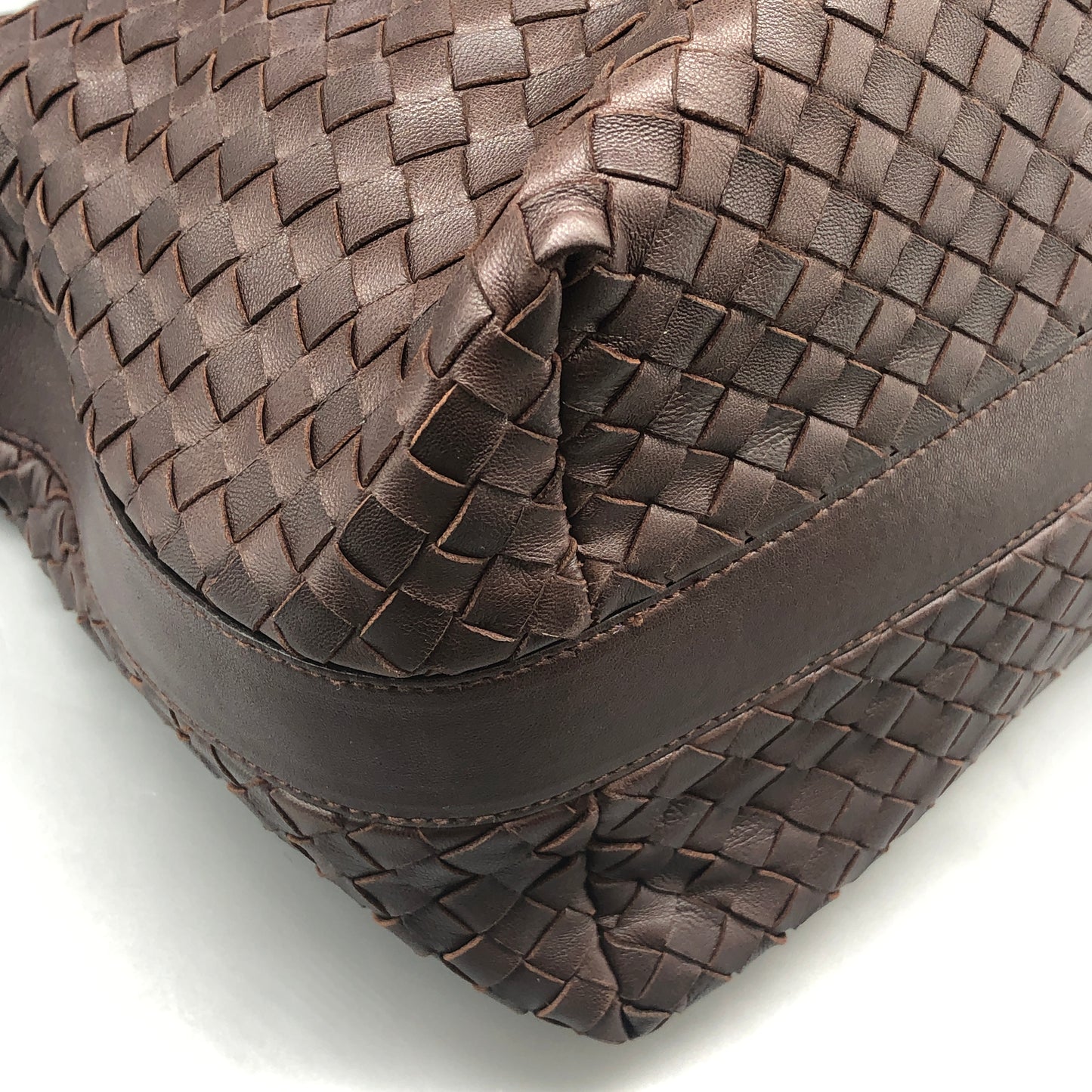 Bottega Veneta Nappa Intrecciato Brown Hobo Bag