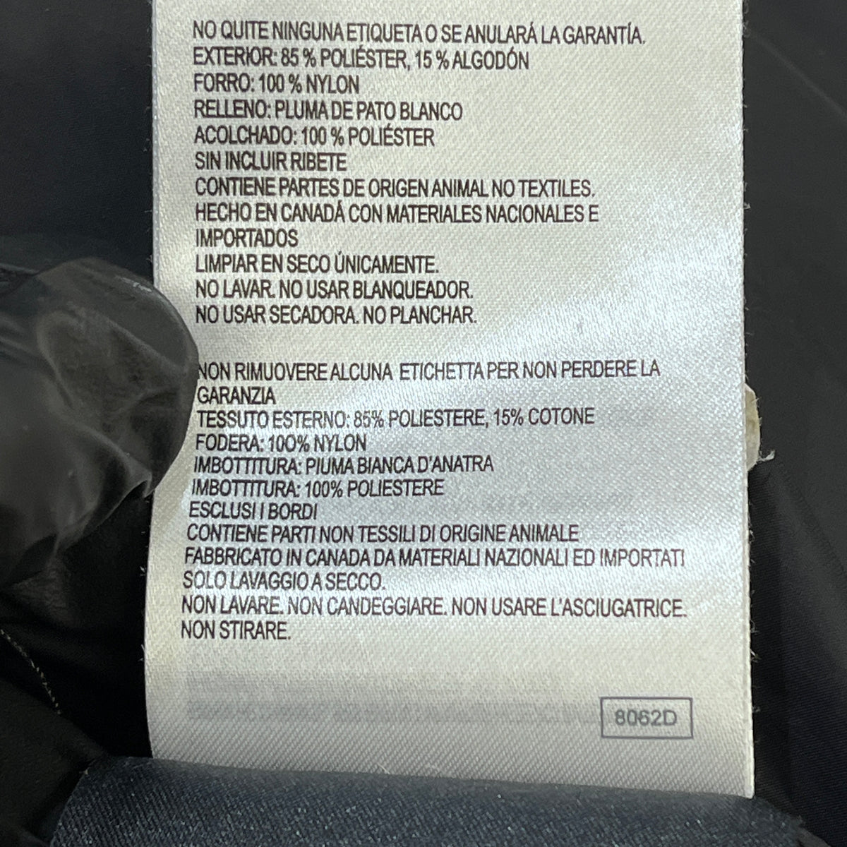Canada Goose Black Parka Size M