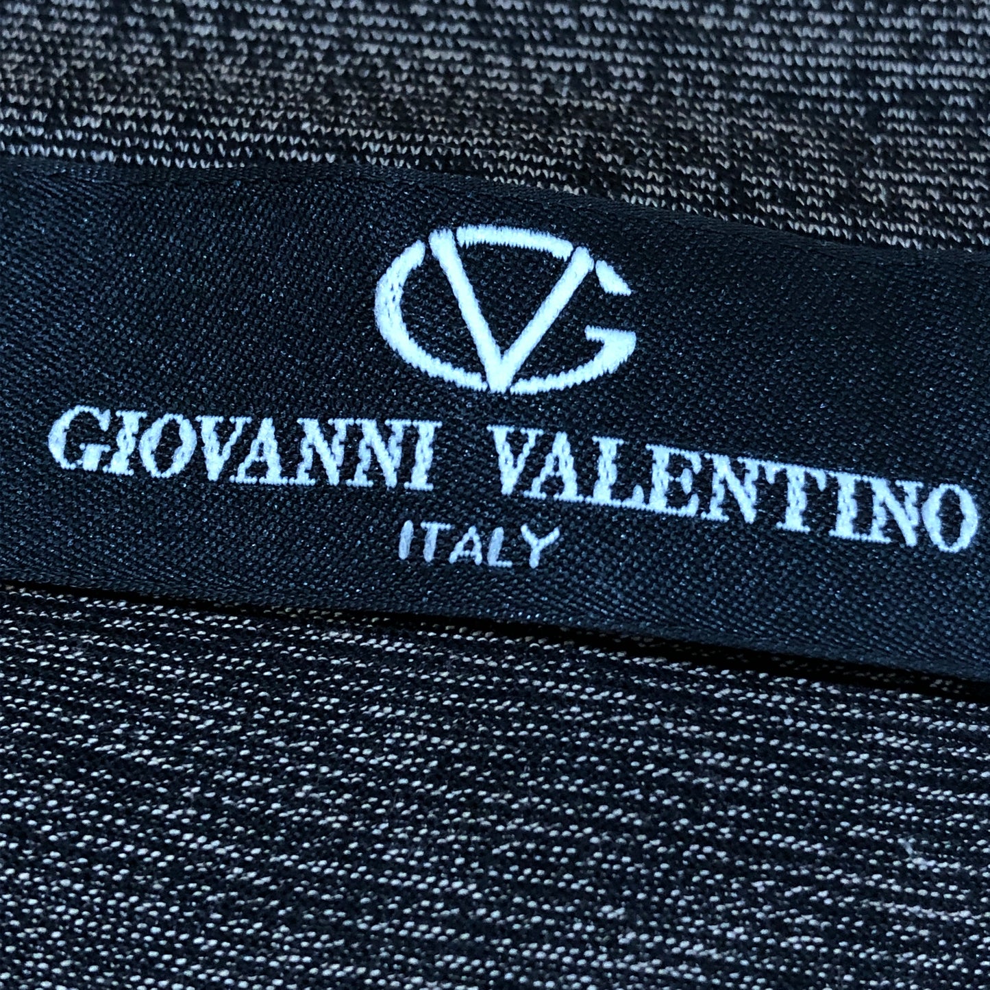 Giovanni Valentino Bark Brown V-neck Short Sleeve Knit T-shirt XL