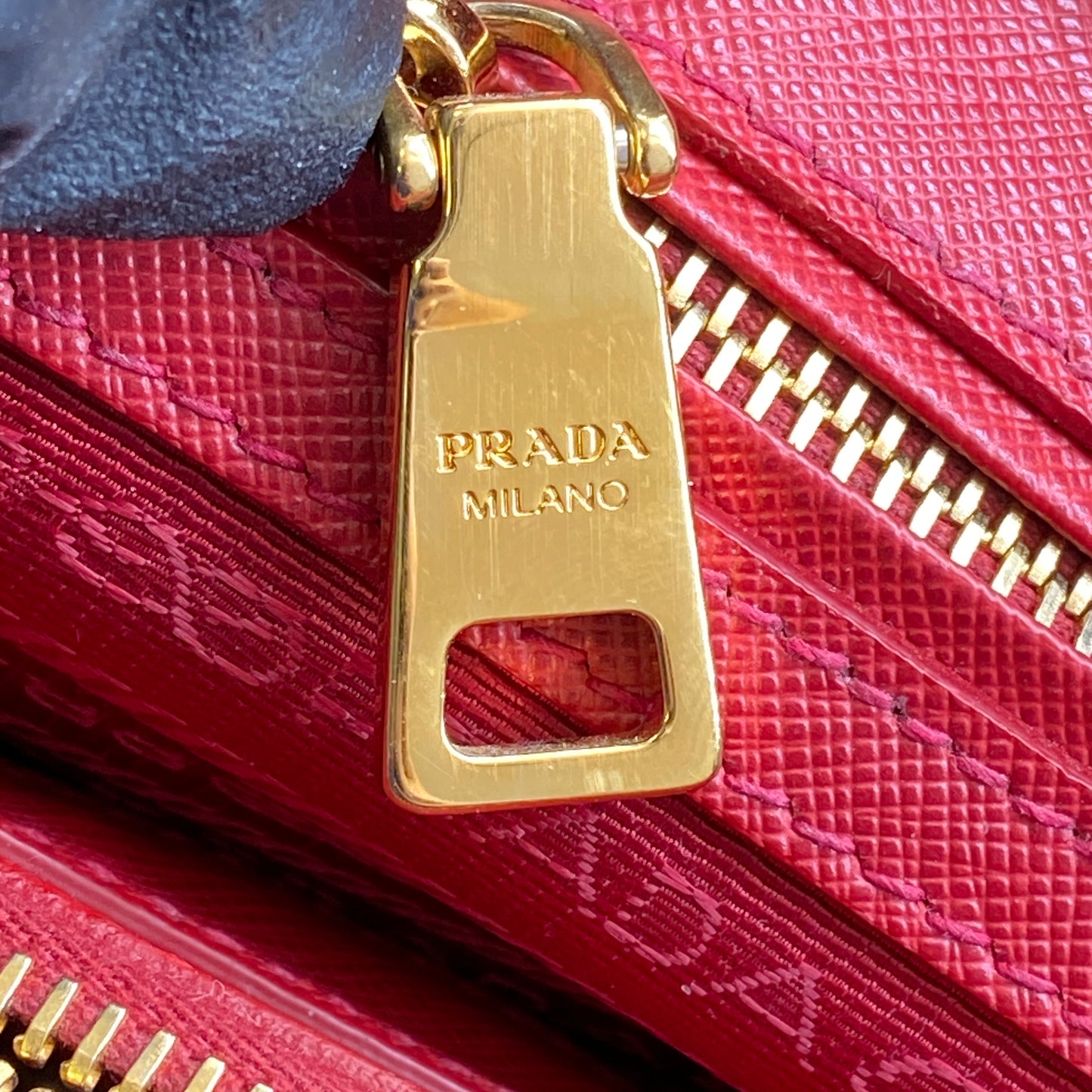 Prada Red Saffiano Leather Galleria Bag