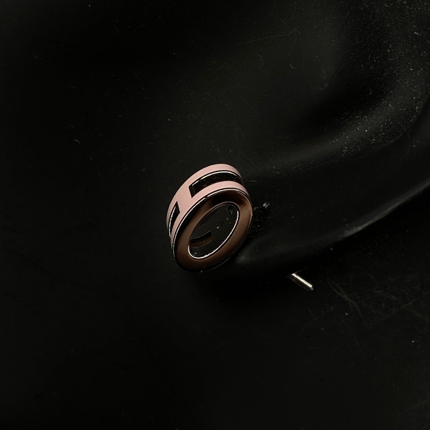 Hermes Blush Pink Pop H Stud Earrings