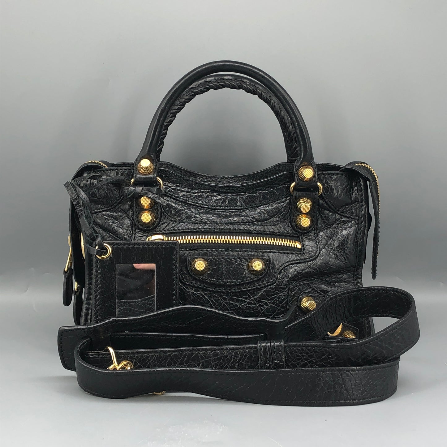 Balenciaga Black  Mini City Handbag Shoulder Bag