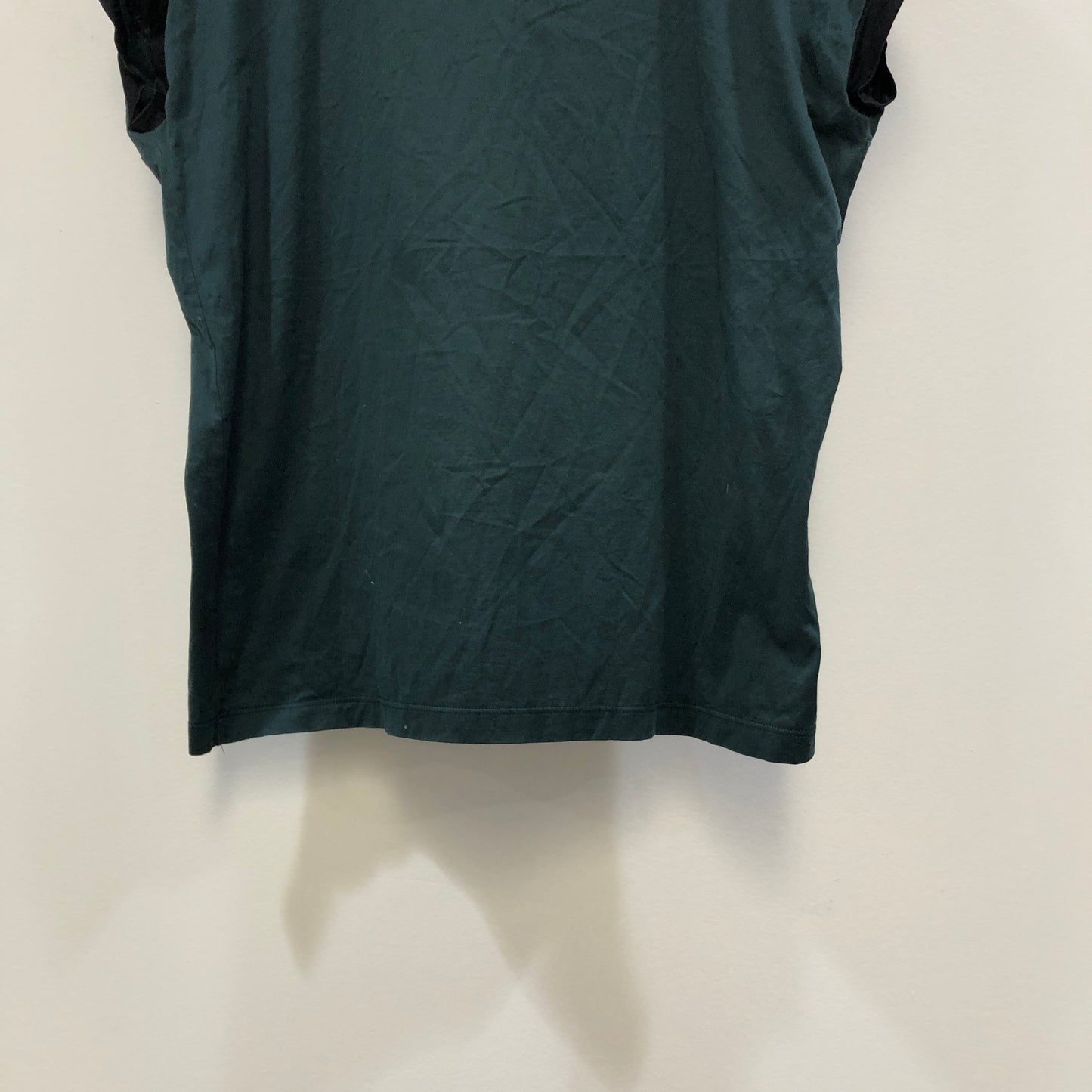 Prada Deep Teal V-neck Short Sleeve T-shirt Size M