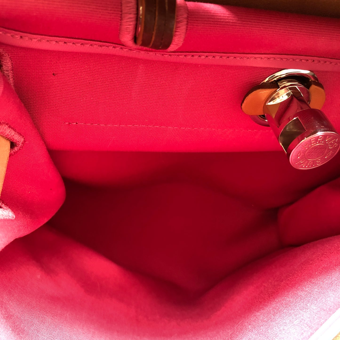 Hermes 2011 Pink Canvas Herbag 31  Shoulder Bag