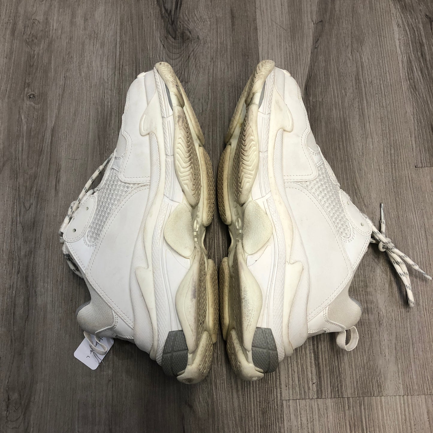 Balenciaga Unisex Triple S Mesh Leather Chunky Dad Sneaker Shoes 42 White