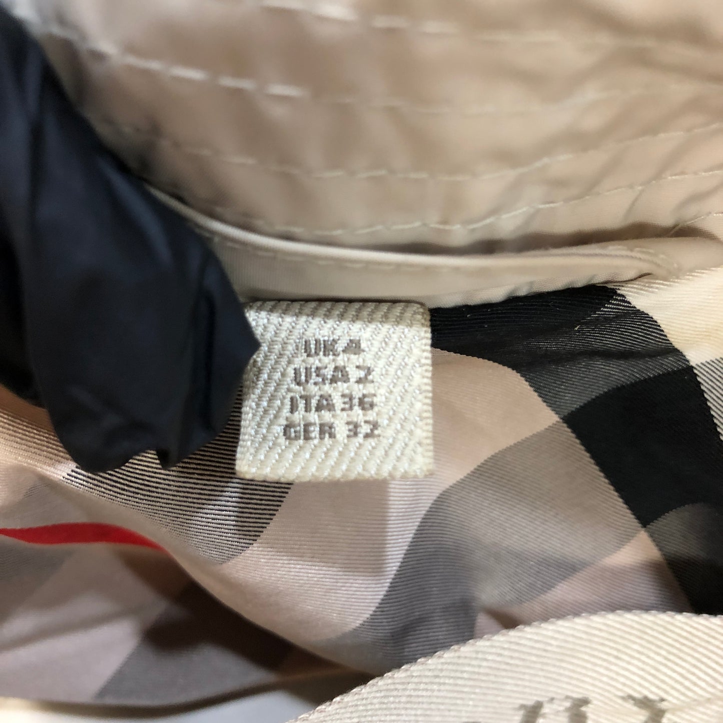 Burberry Brit Beige Double Breasted Trench Coat Size US 2