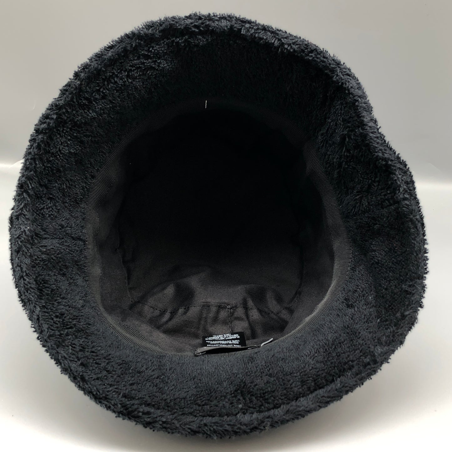 Chanel Black Textured Bucket Hat Size M 57cm