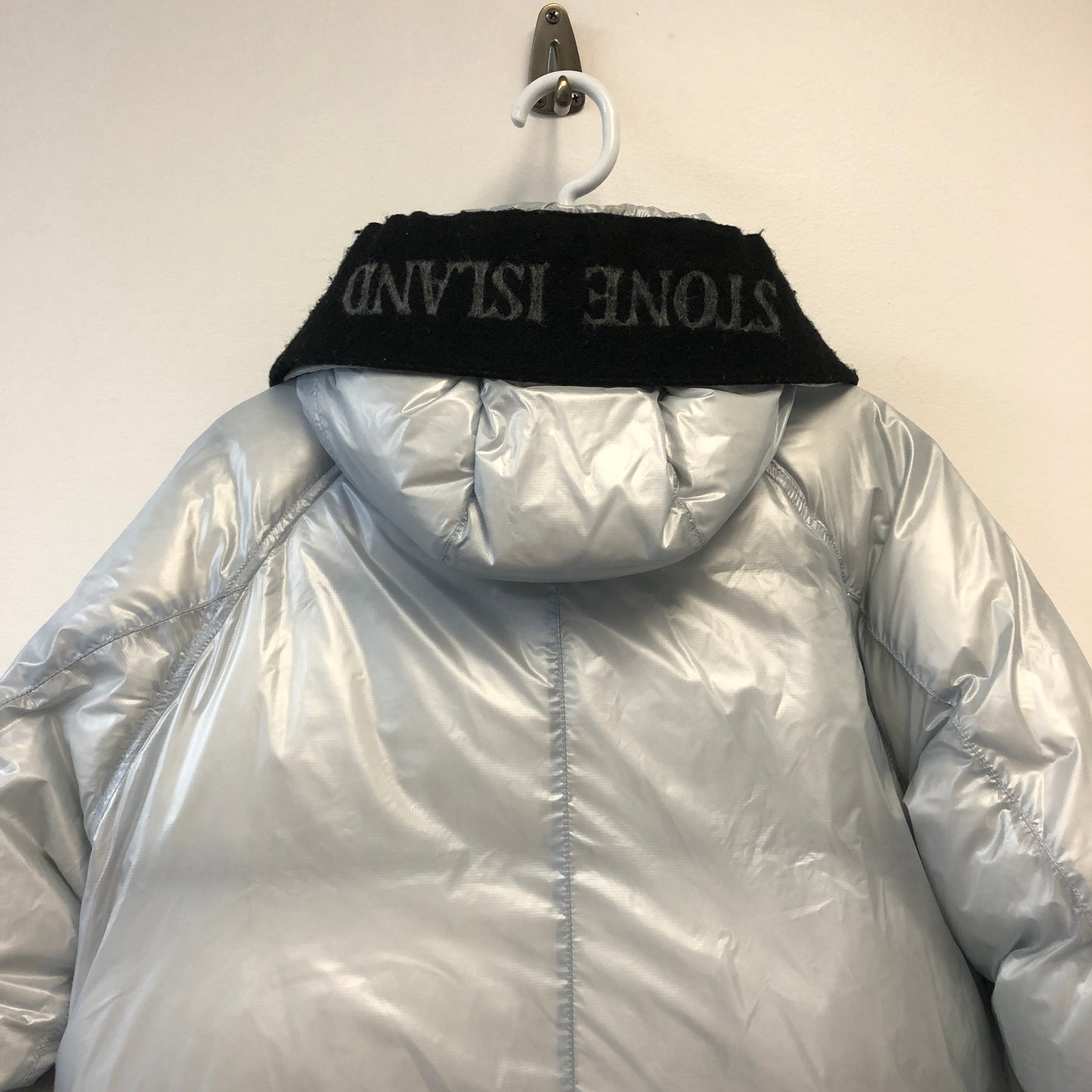 Stone Island Light Blue Pertex Down Parka Size S